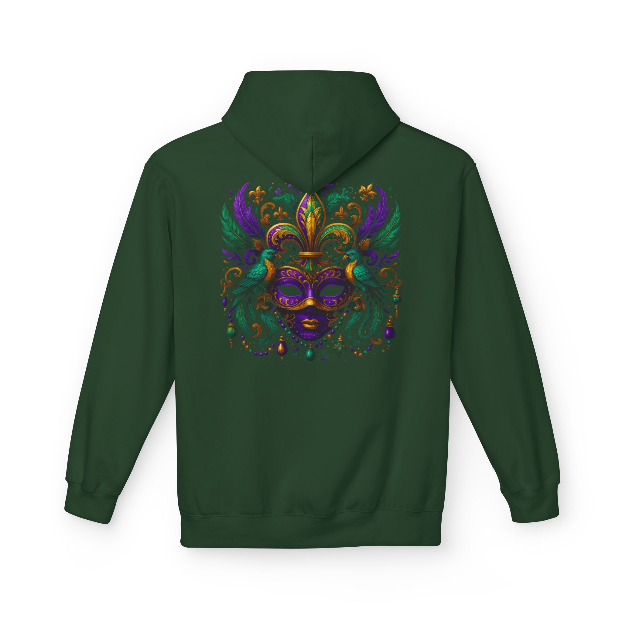 Mardi Gras Mask Hoodie