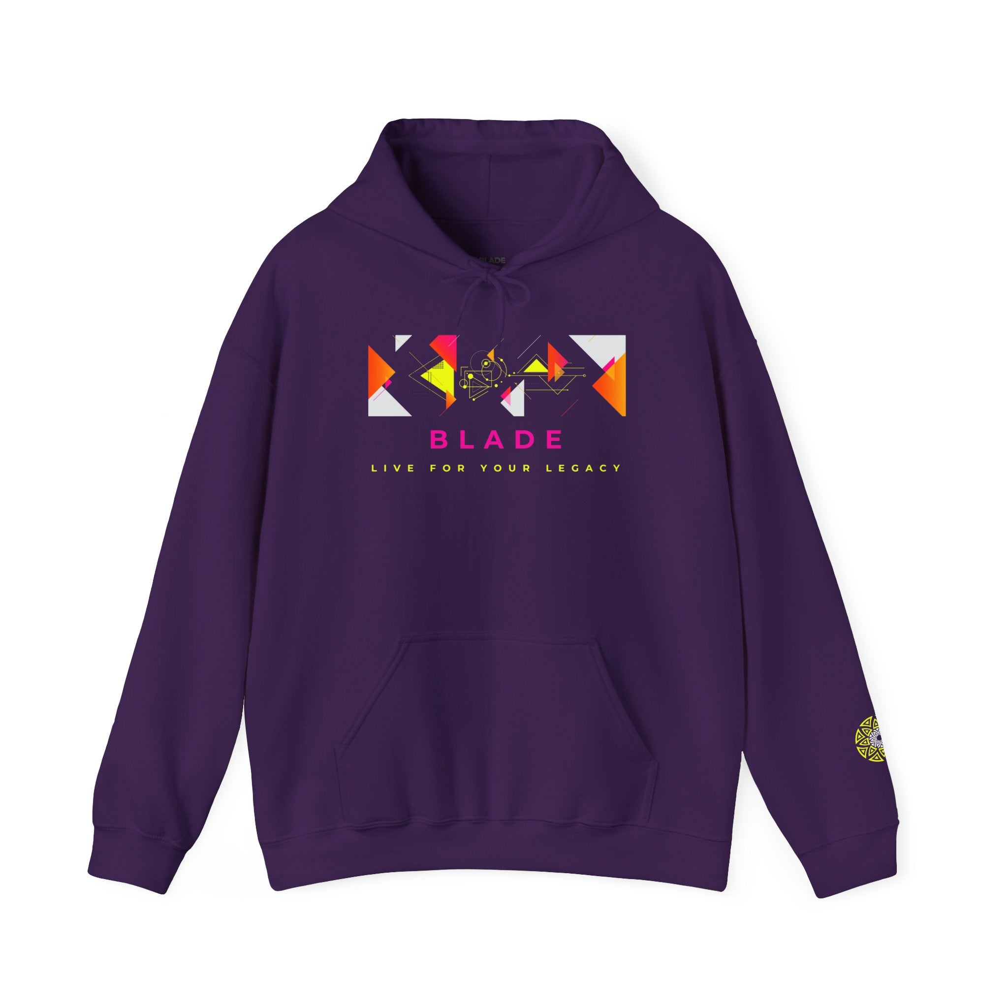 Geometric Odyssey Pink/Green Hoodie