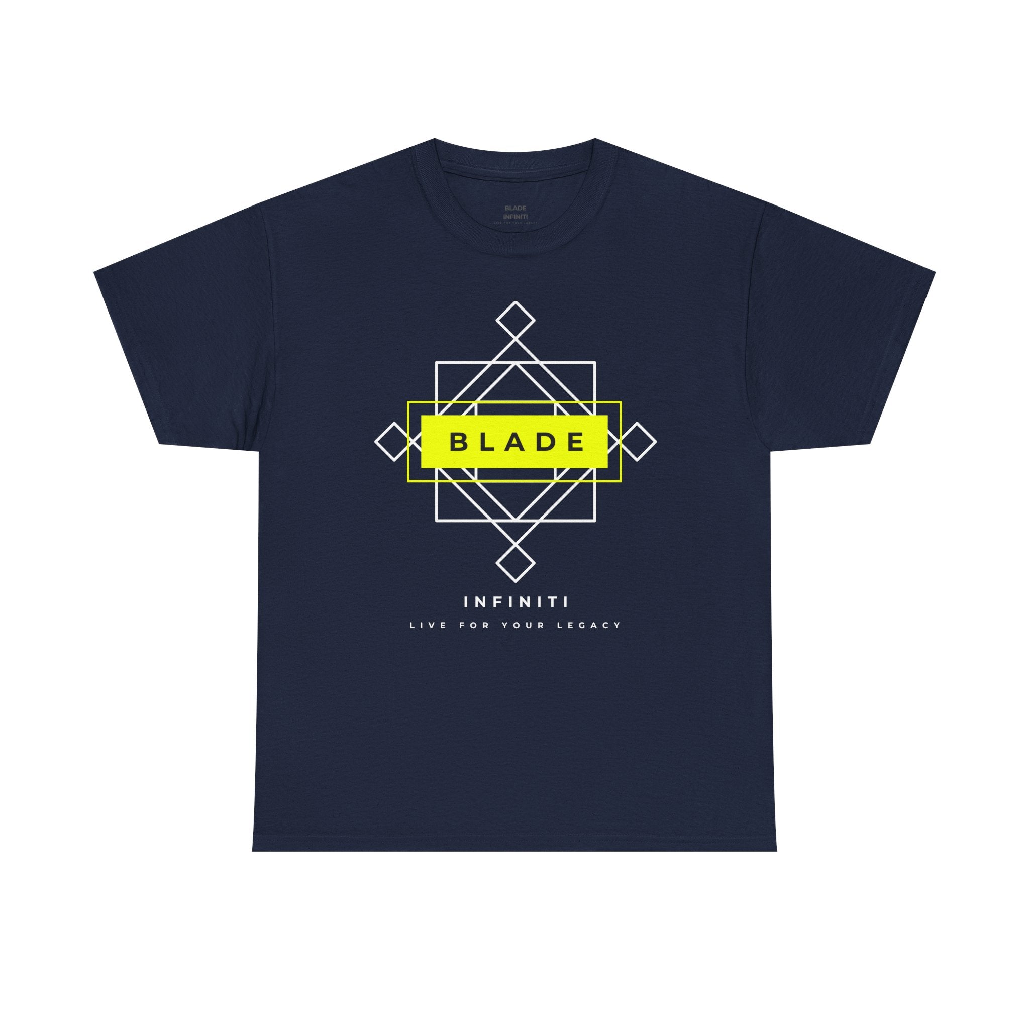 Geometric Infiniti Neon Green/White T-Shirt