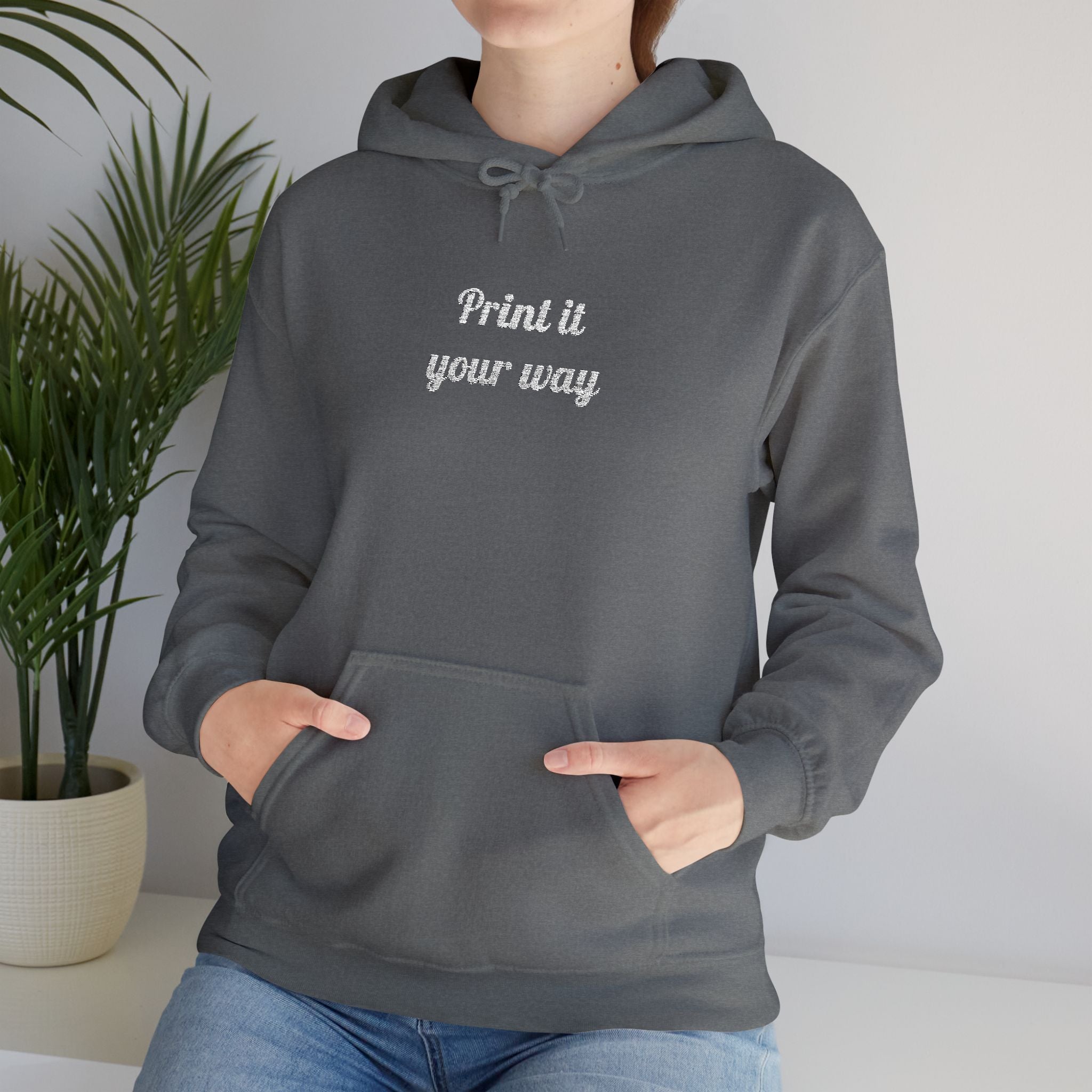 Custom Embroidered Unisex Hoodie – Ethically Sourced Cotton Blend