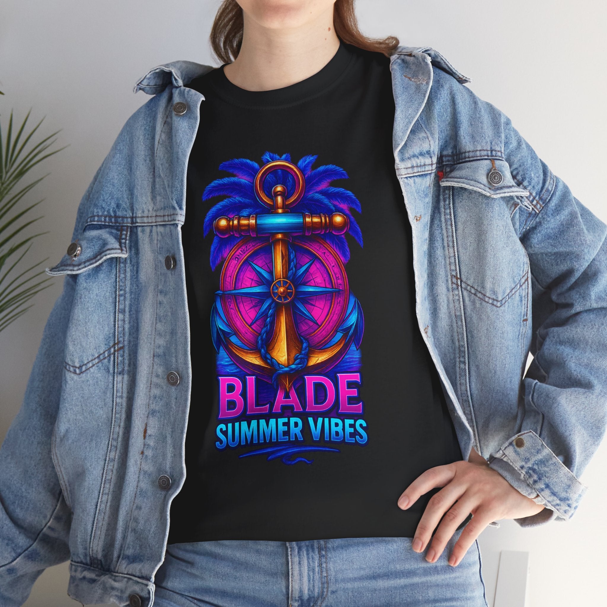 Anchor Compass Multi Blue/Pink T-Shirt