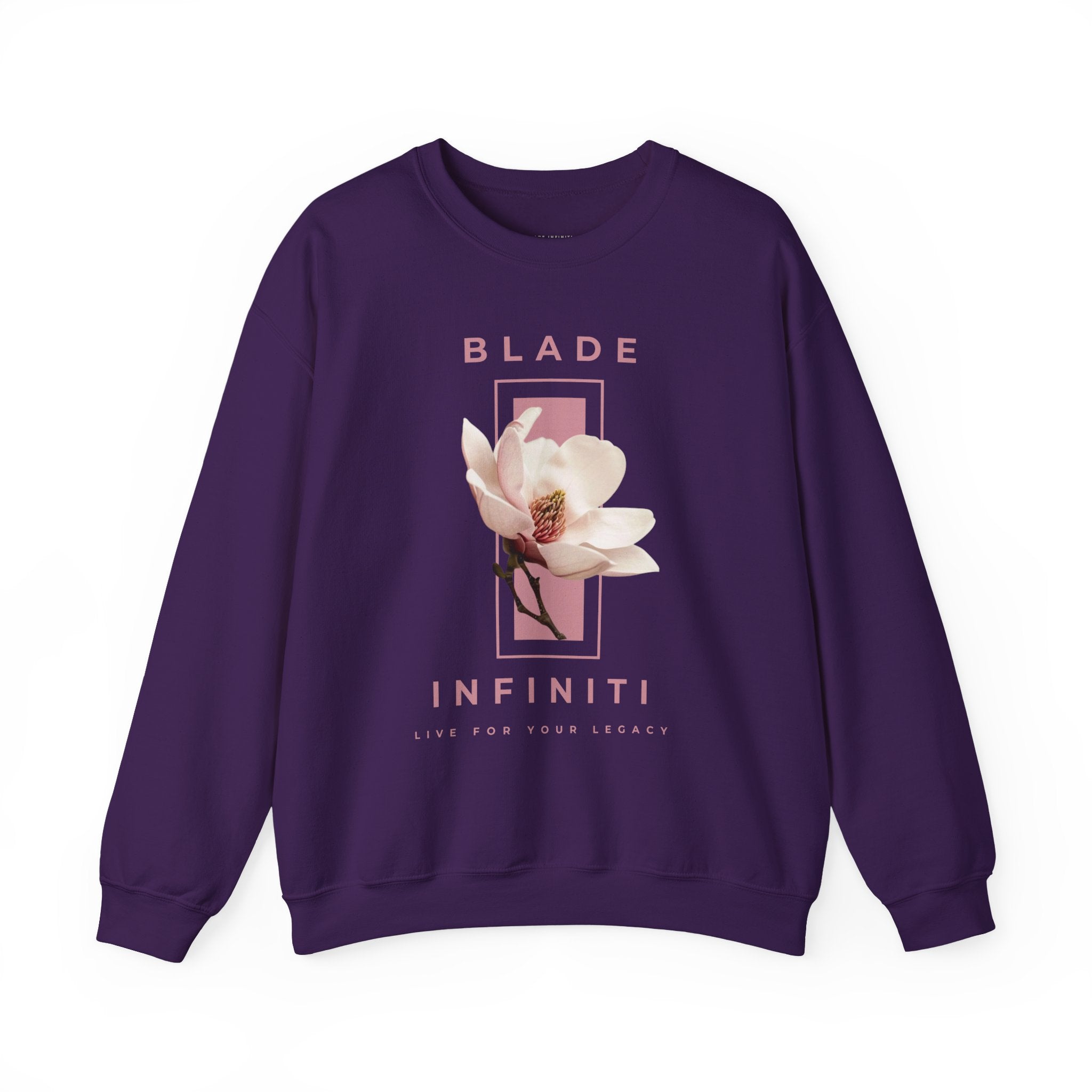 Essence of Infiniti Pink/Cream Floral Crewneck Sweater