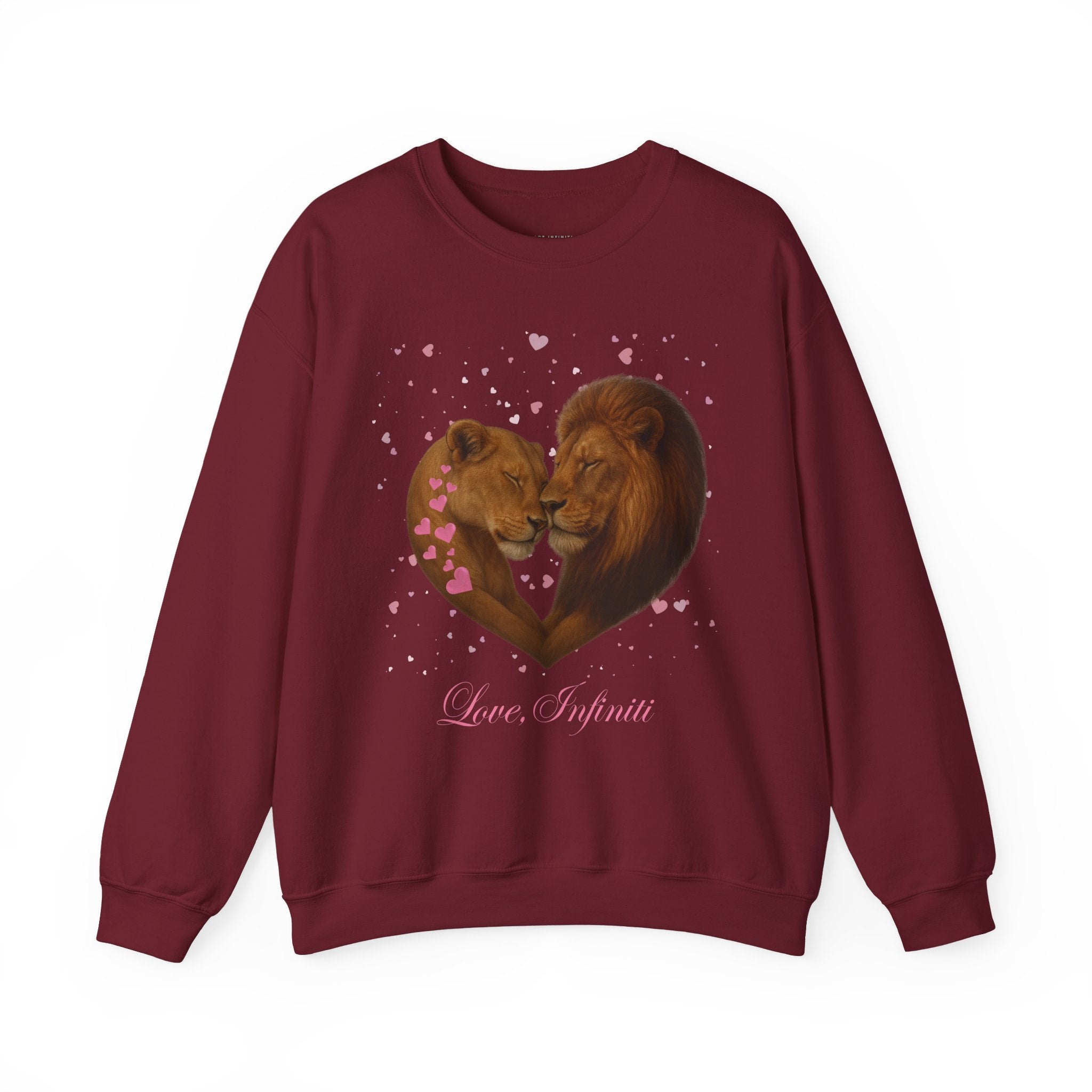 Lion Hearts - Love, Infiniti Unisex Crewneck Sweater