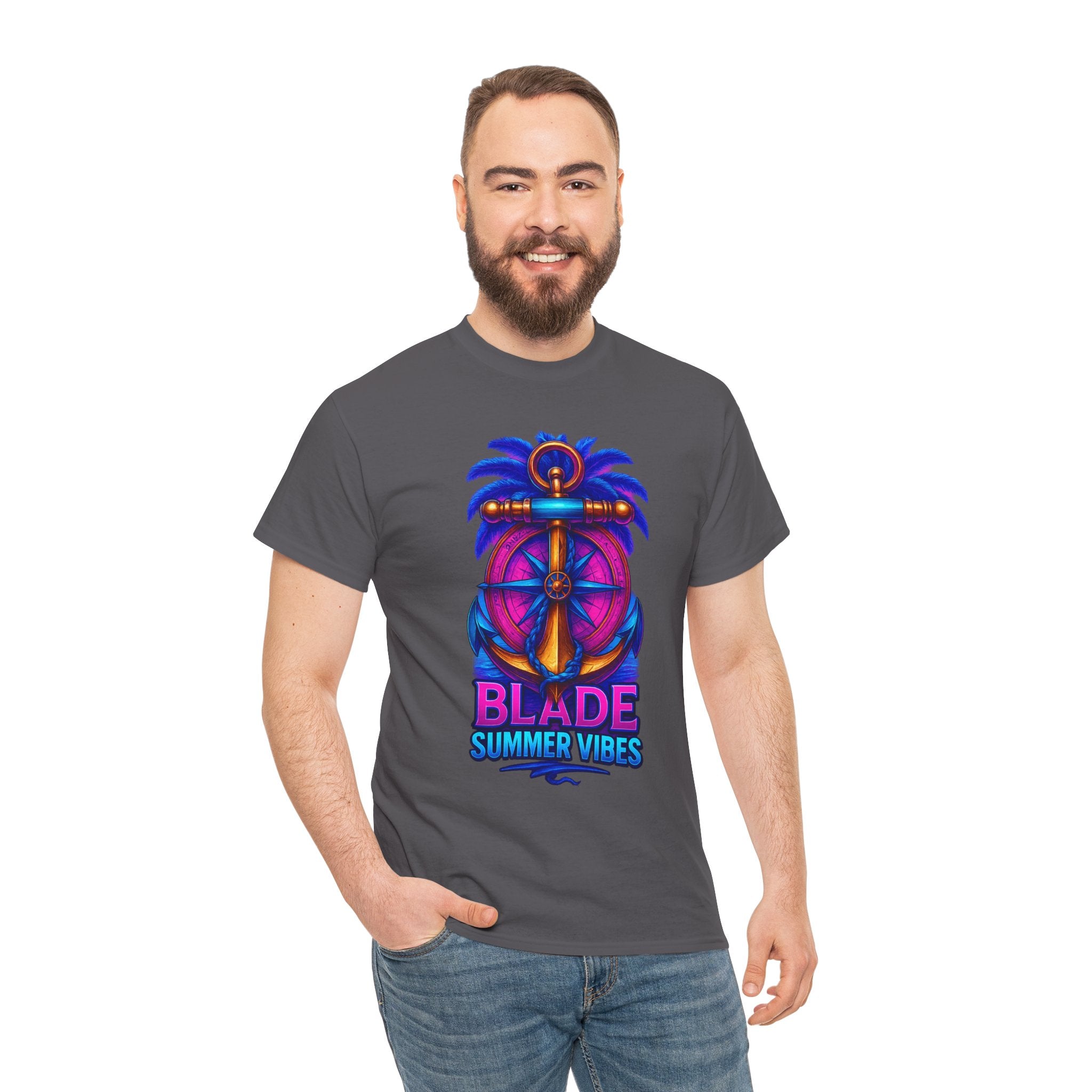 Anchor Compass Multi Blue/Pink T-Shirt