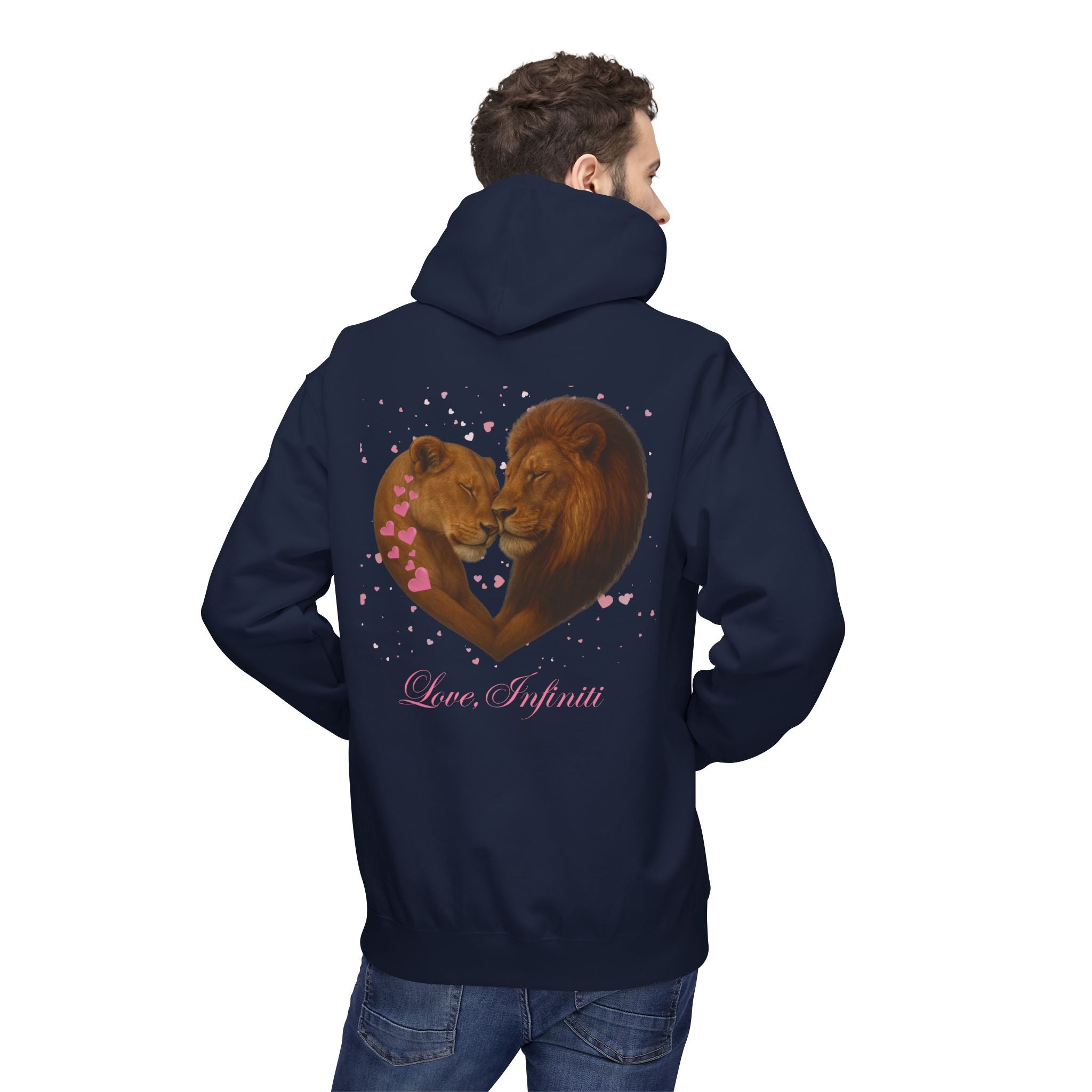 Lion Hearts - Love, Infiniti Unisex Hoodie