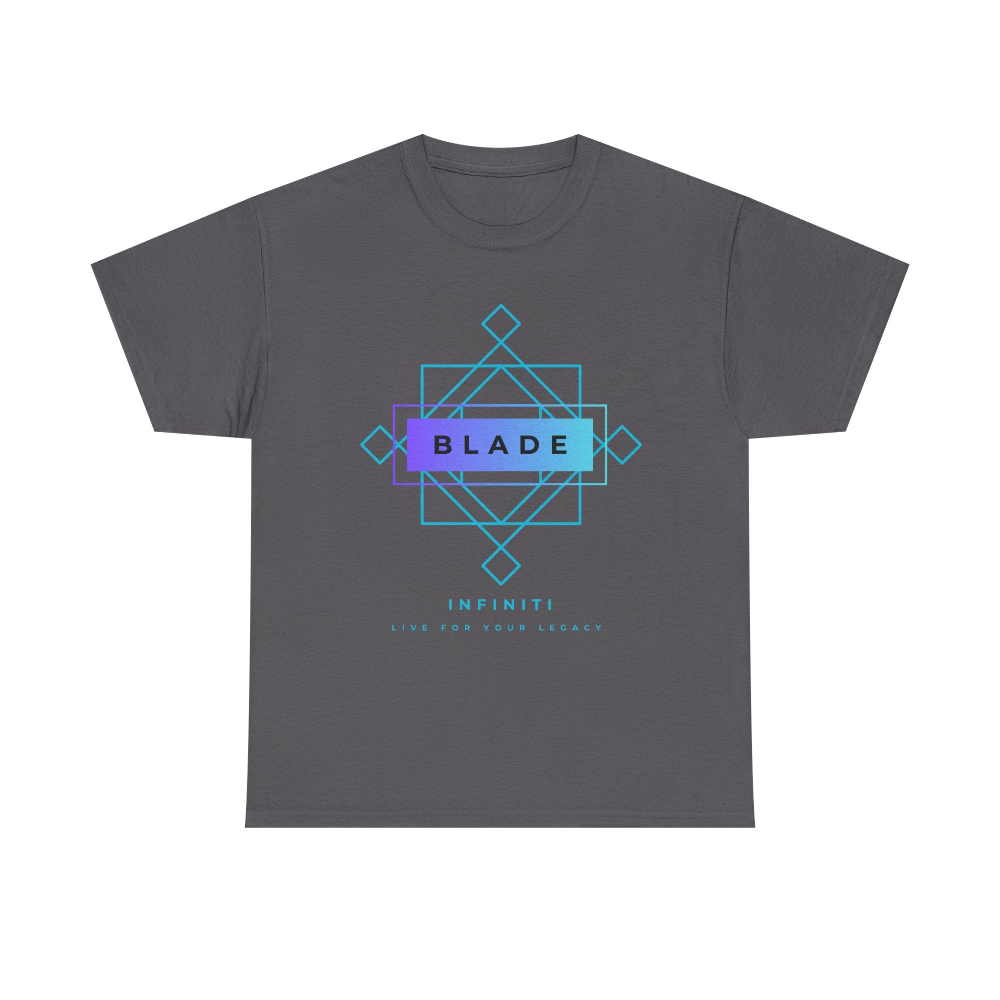 Geometric Infiniti Aqua/Purple Ombre T-Shirt