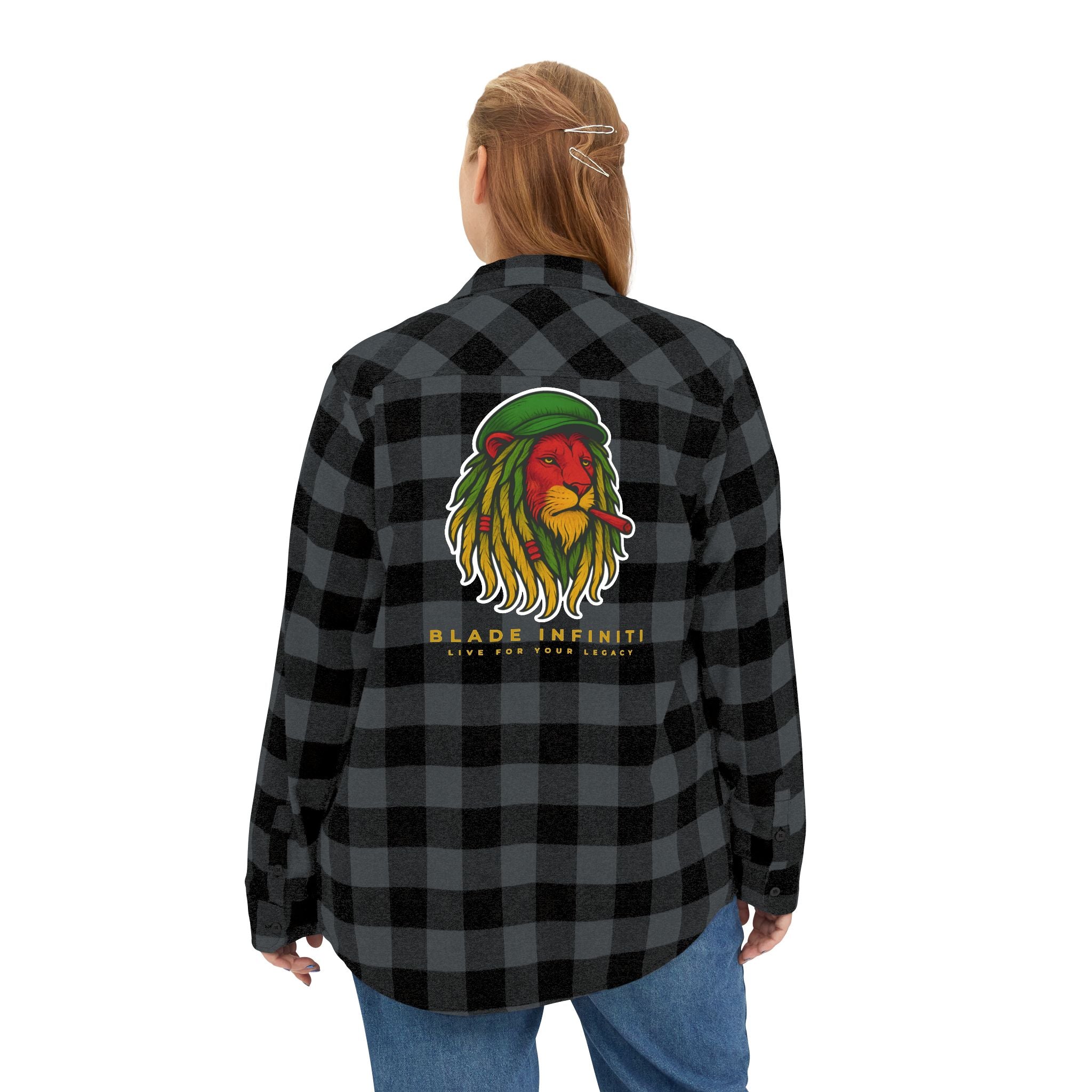 Rasta Lion Version 3 Flannel Shirt