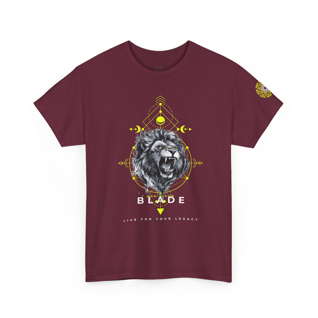 Geometric King White TX Lion T-Shirt