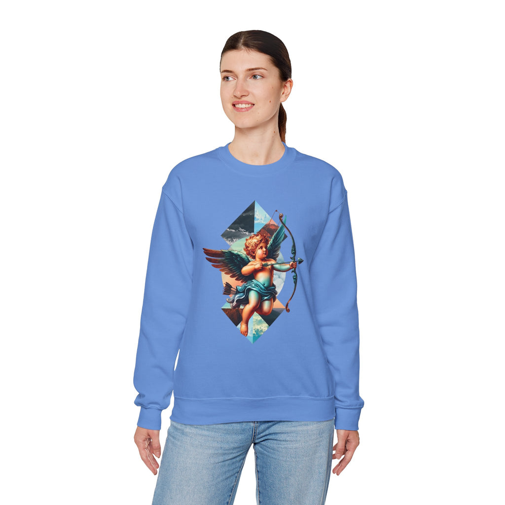 Cupid's Bow Blue + Arrow - Love, Infiniti Unisex Crewneck Sweater