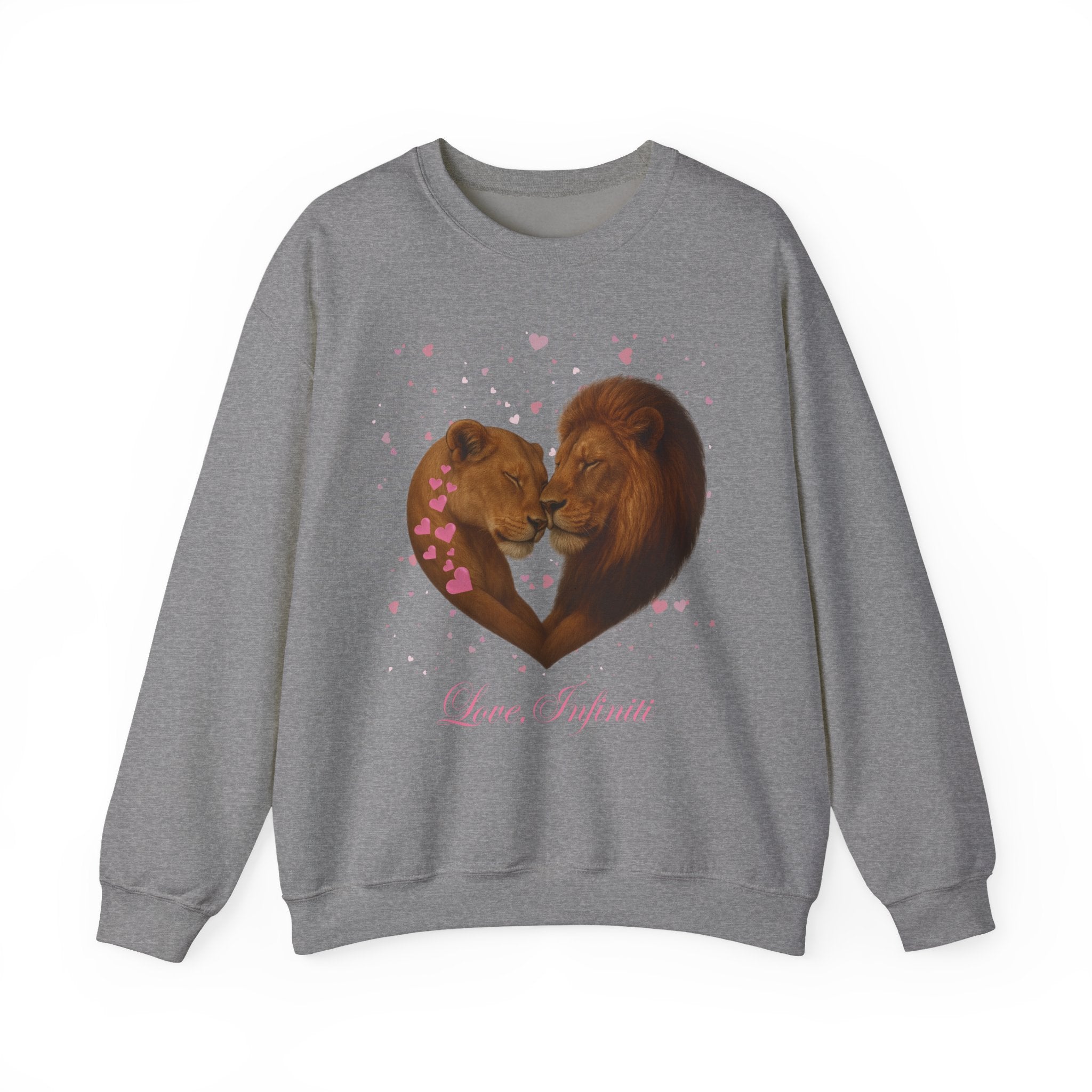 Lion Hearts - Love, Infiniti Unisex Crewneck Sweater