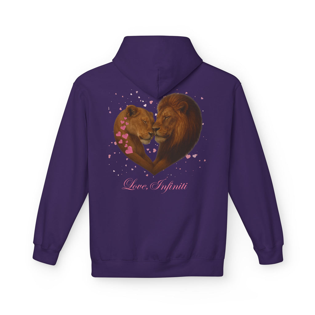 Lion Hearts - Love, Infiniti Unisex Hoodie
