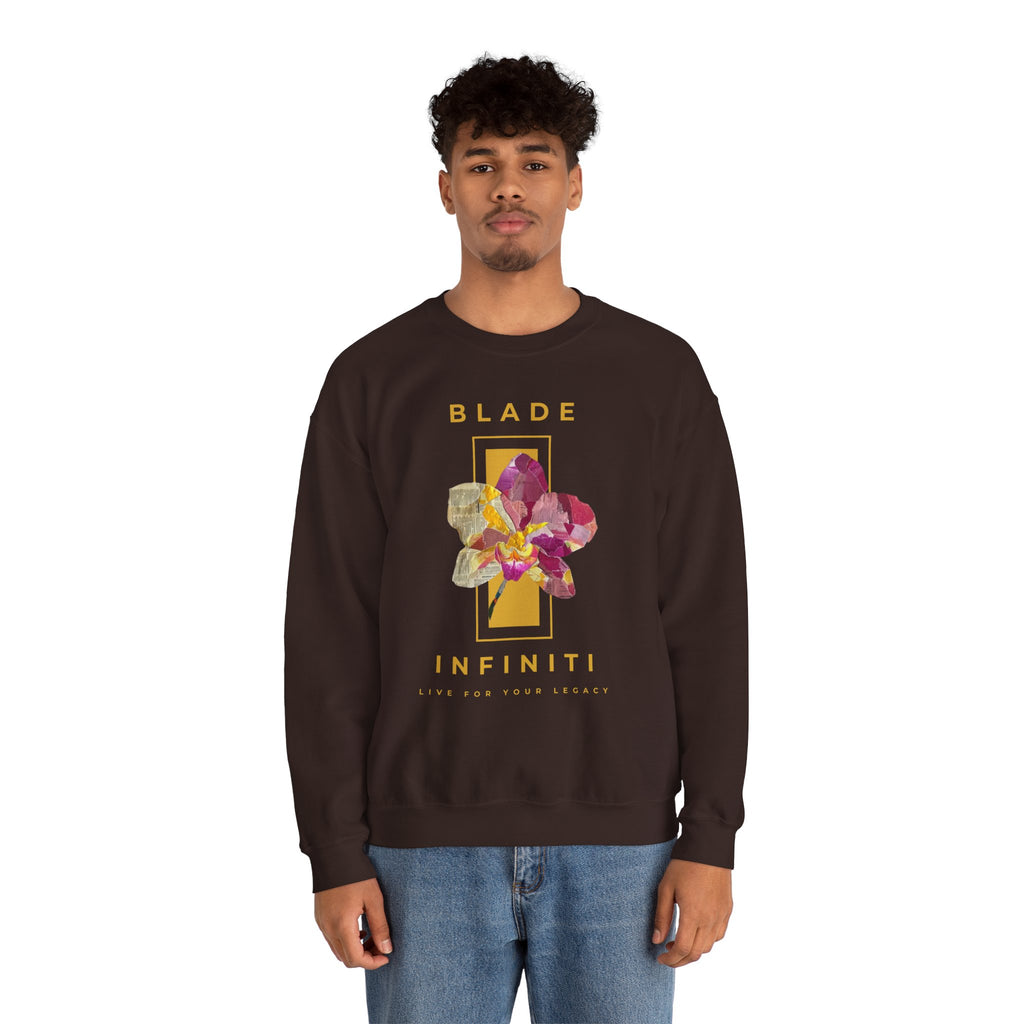 Essence of Infiniti Yellow Floral Unisex Crewneck Sweater