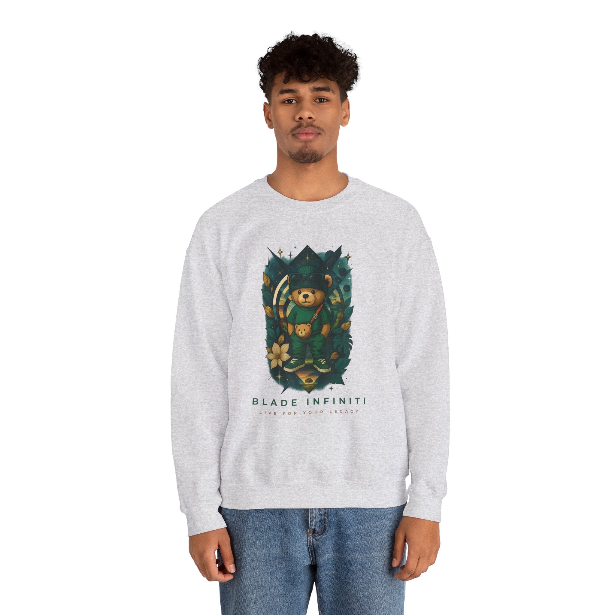 Galactic Teddy Bear V1 Unisex Crewneck Sweater