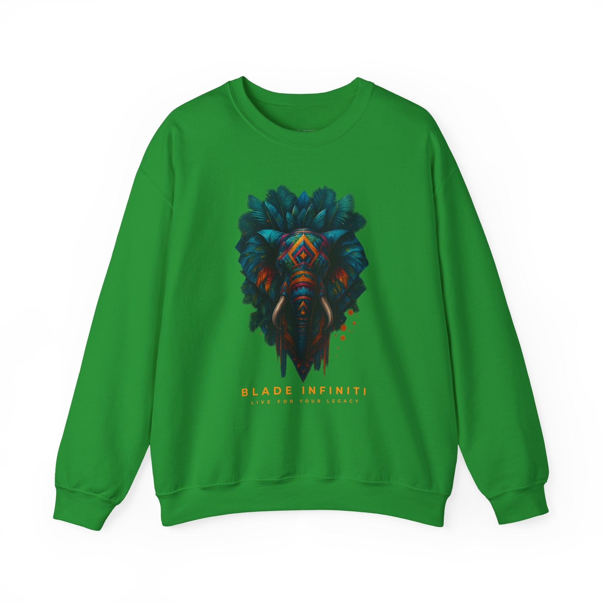 Midnight Tiki Elephant Unisex Crewneck Sweater