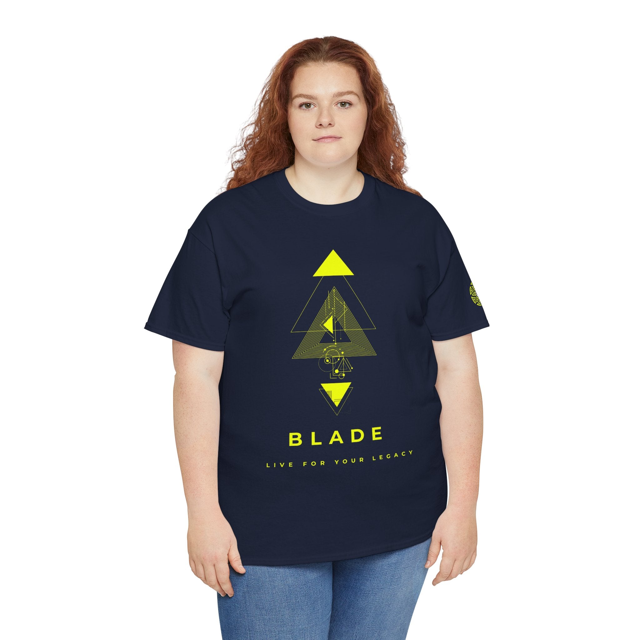 Geometric Odyssey Neon Green TX T-Shirt