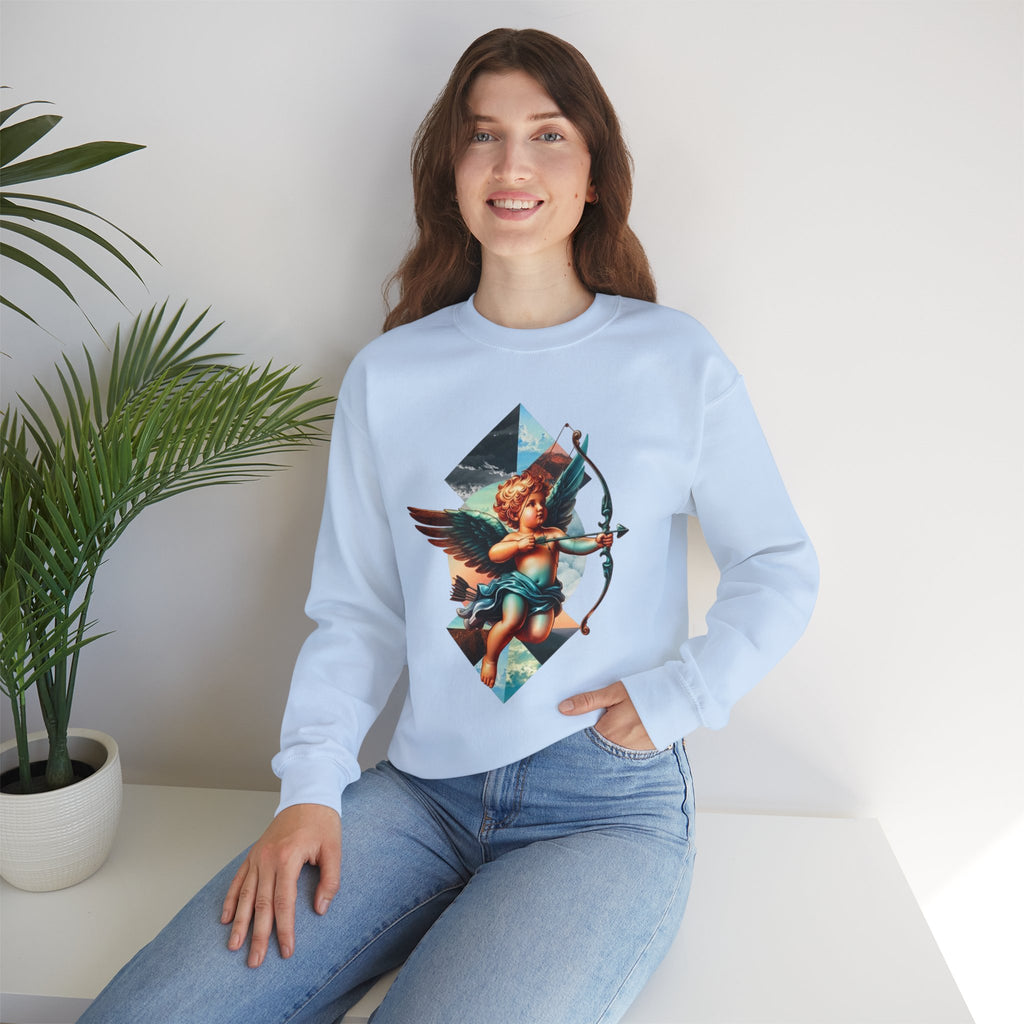 Cupid's Bow Blue + Arrow - Love, Infiniti Unisex Crewneck Sweater