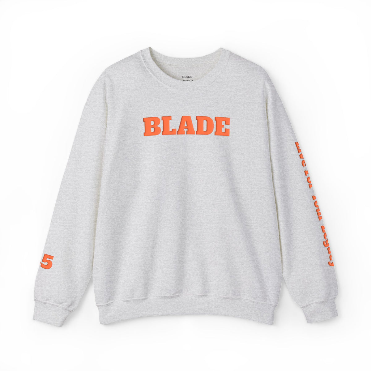 Blade Legacy Puff Stencil Orange Crewneck Sweater