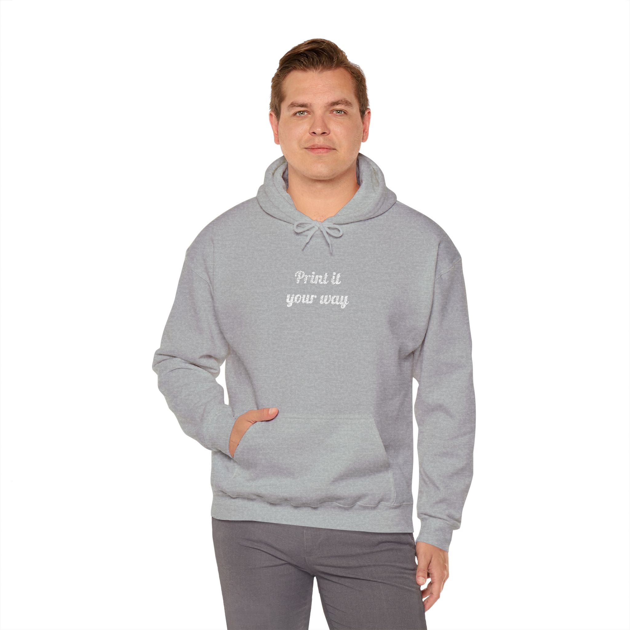 Custom Embroidered Unisex Hoodie – Ethically Sourced Cotton Blend