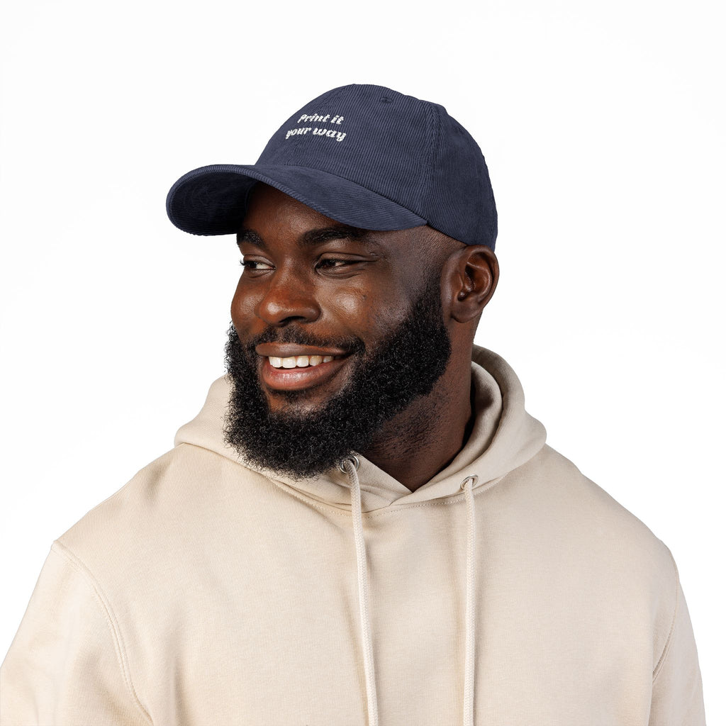 Father's Day Personalized Vintage Corduroy Hat/Cap (Embroidered)