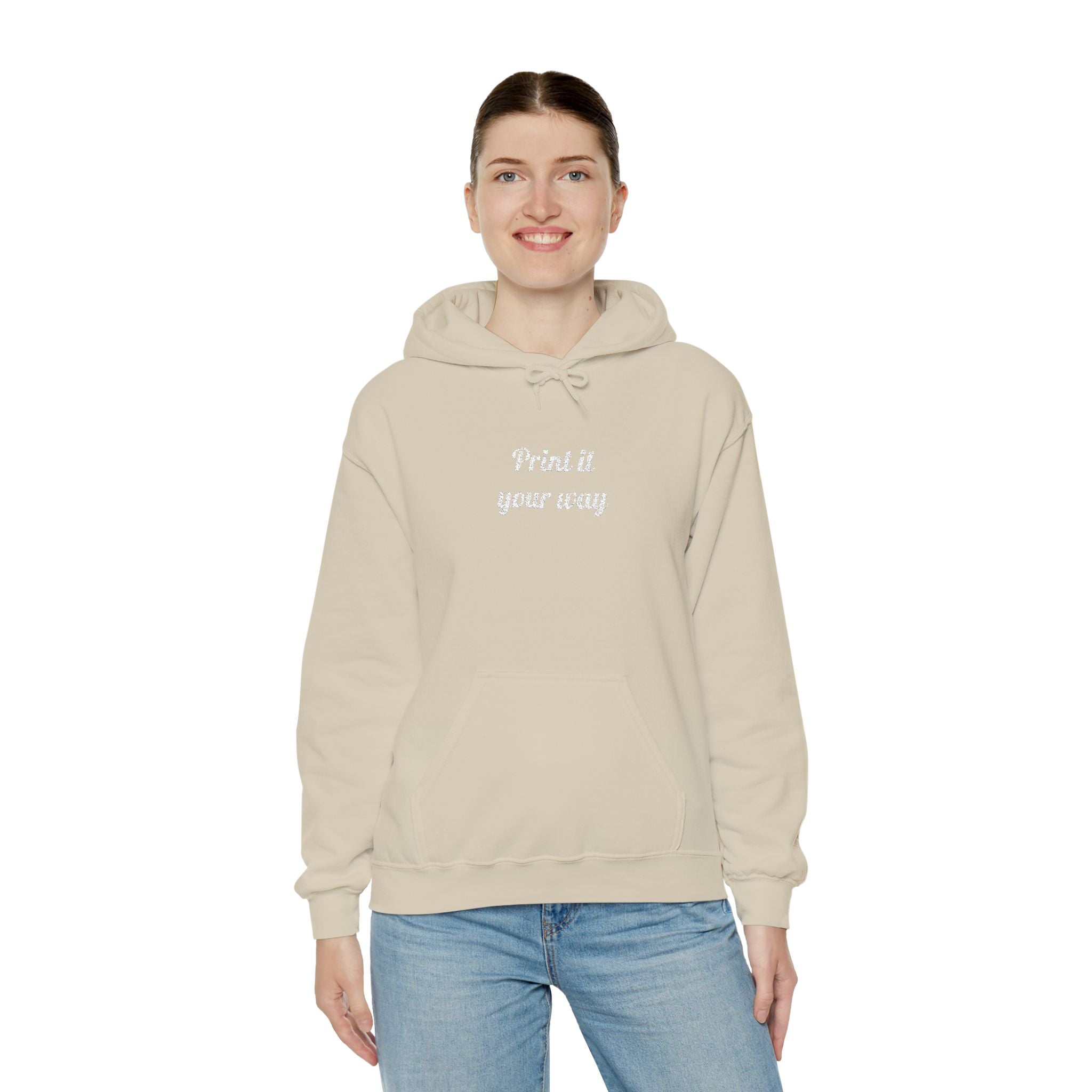 Custom Embroidered Unisex Hoodie – Ethically Sourced Cotton Blend