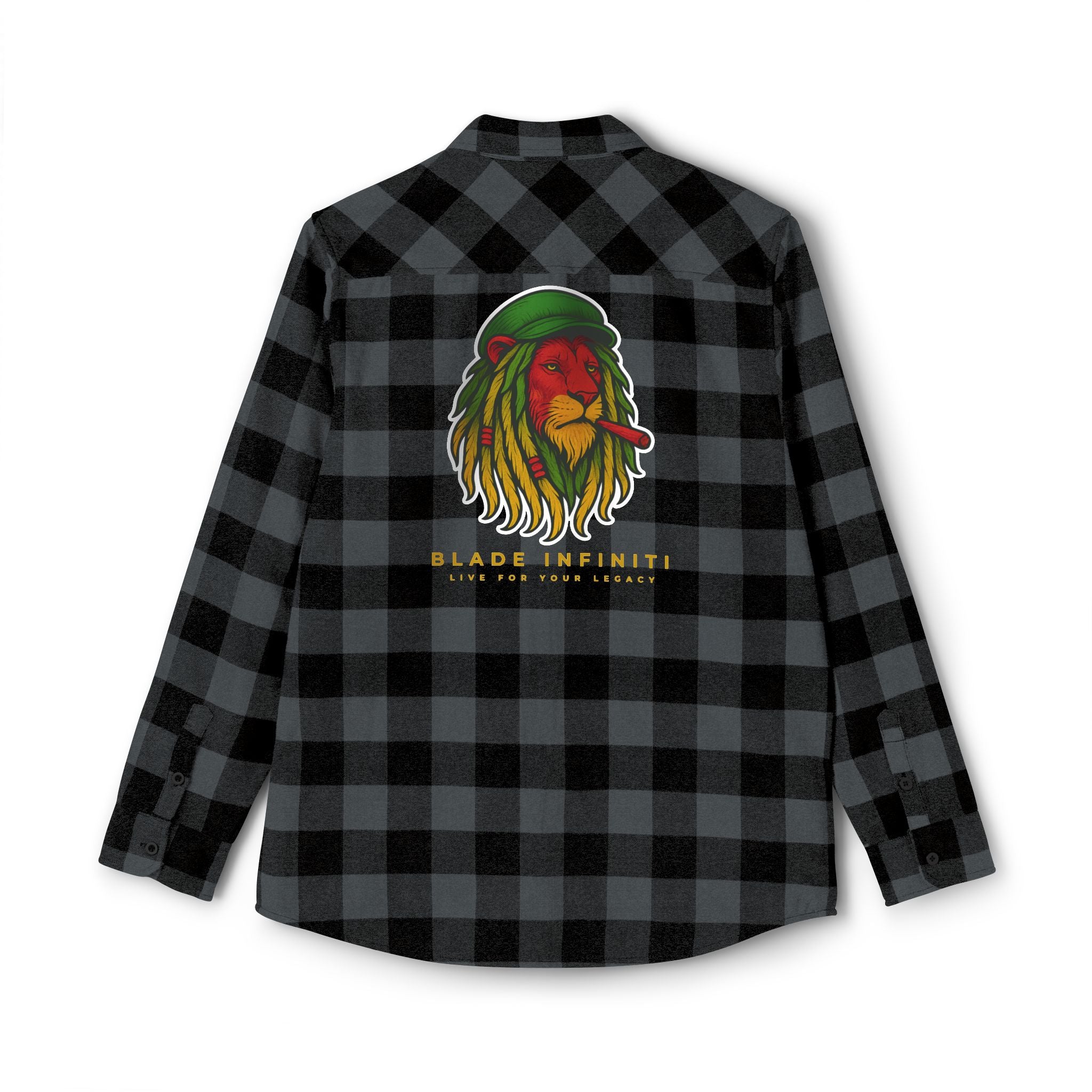 Rasta Lion Version 3 Flannel Shirt