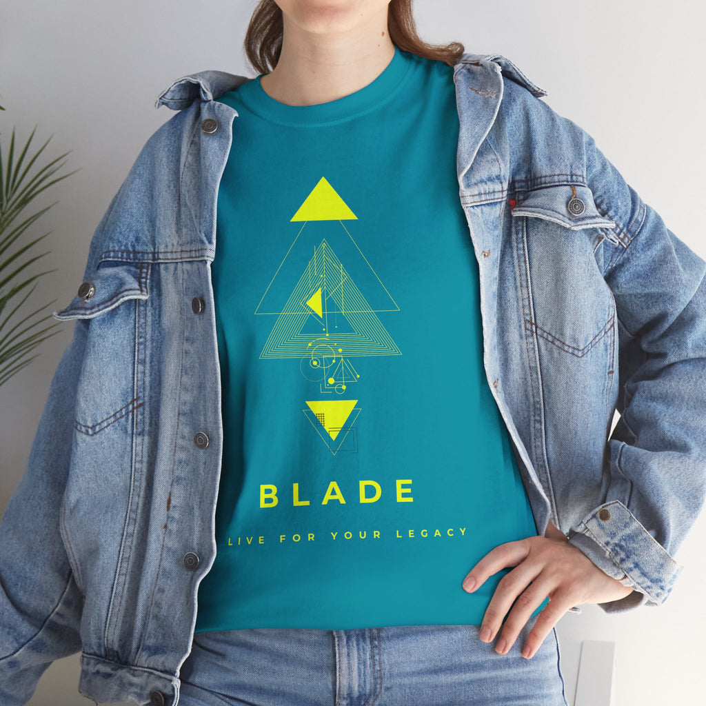 Geometric Odyssey Neon Green TX T-Shirt