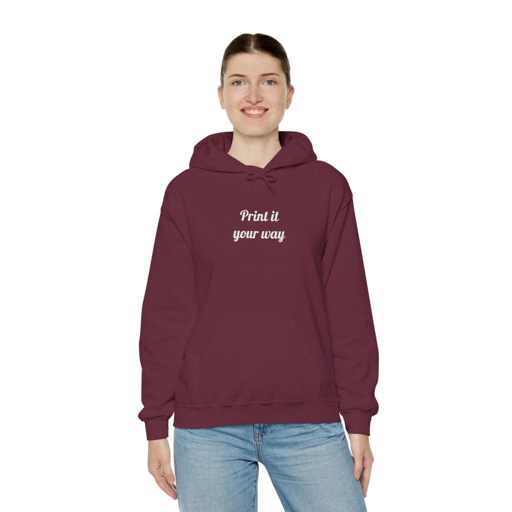 Custom Embroidered Unisex Hoodie – Ethically Sourced Cotton Blend