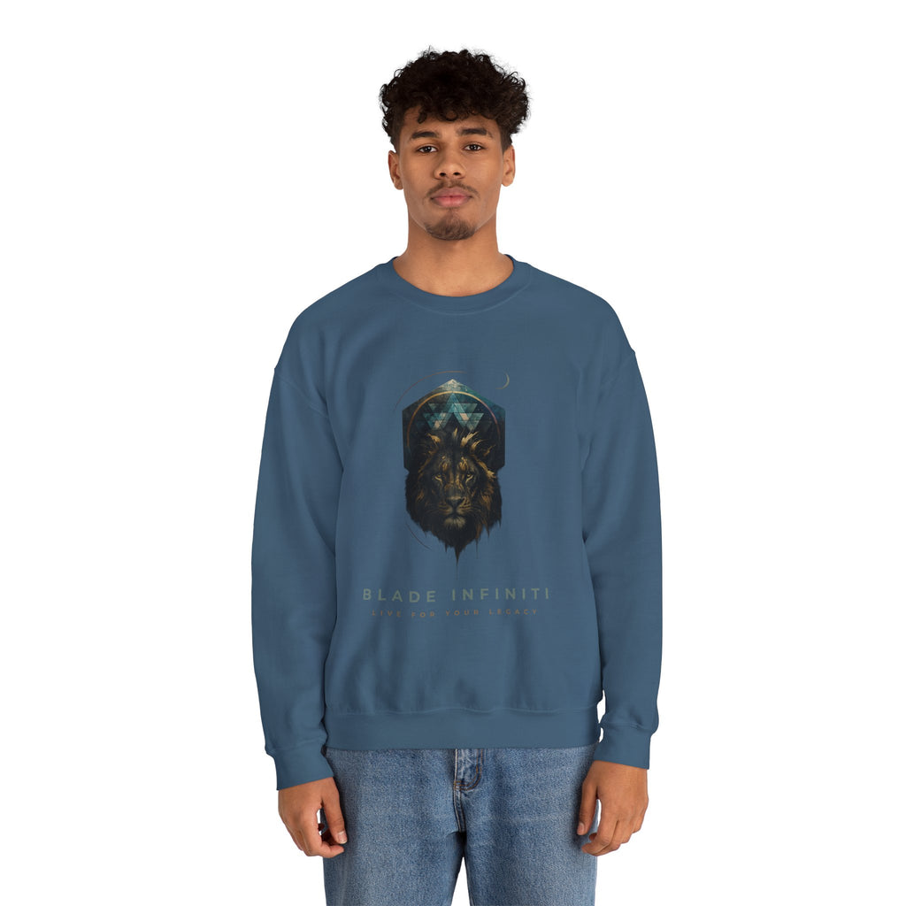 Galactic Lion Unisex Crewneck Sweater
