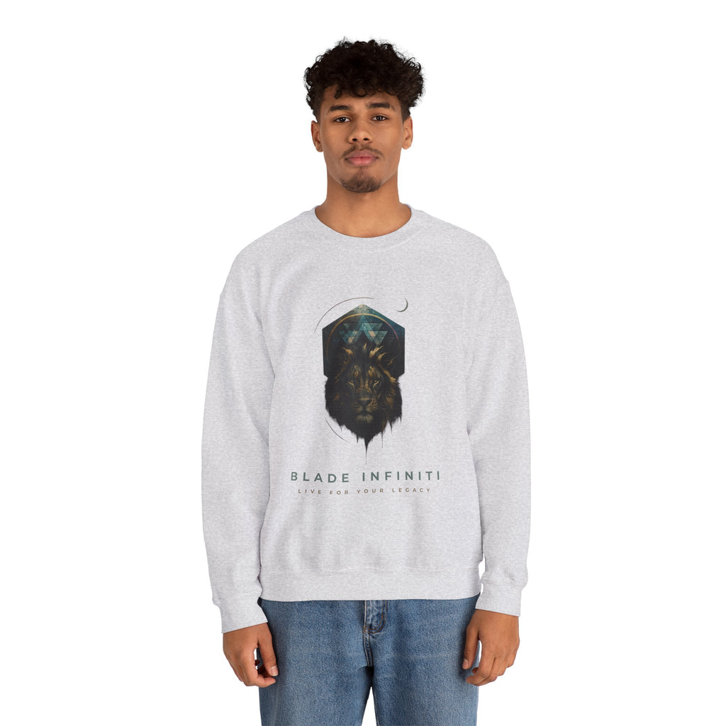 Galactic Lion Unisex Crewneck Sweater