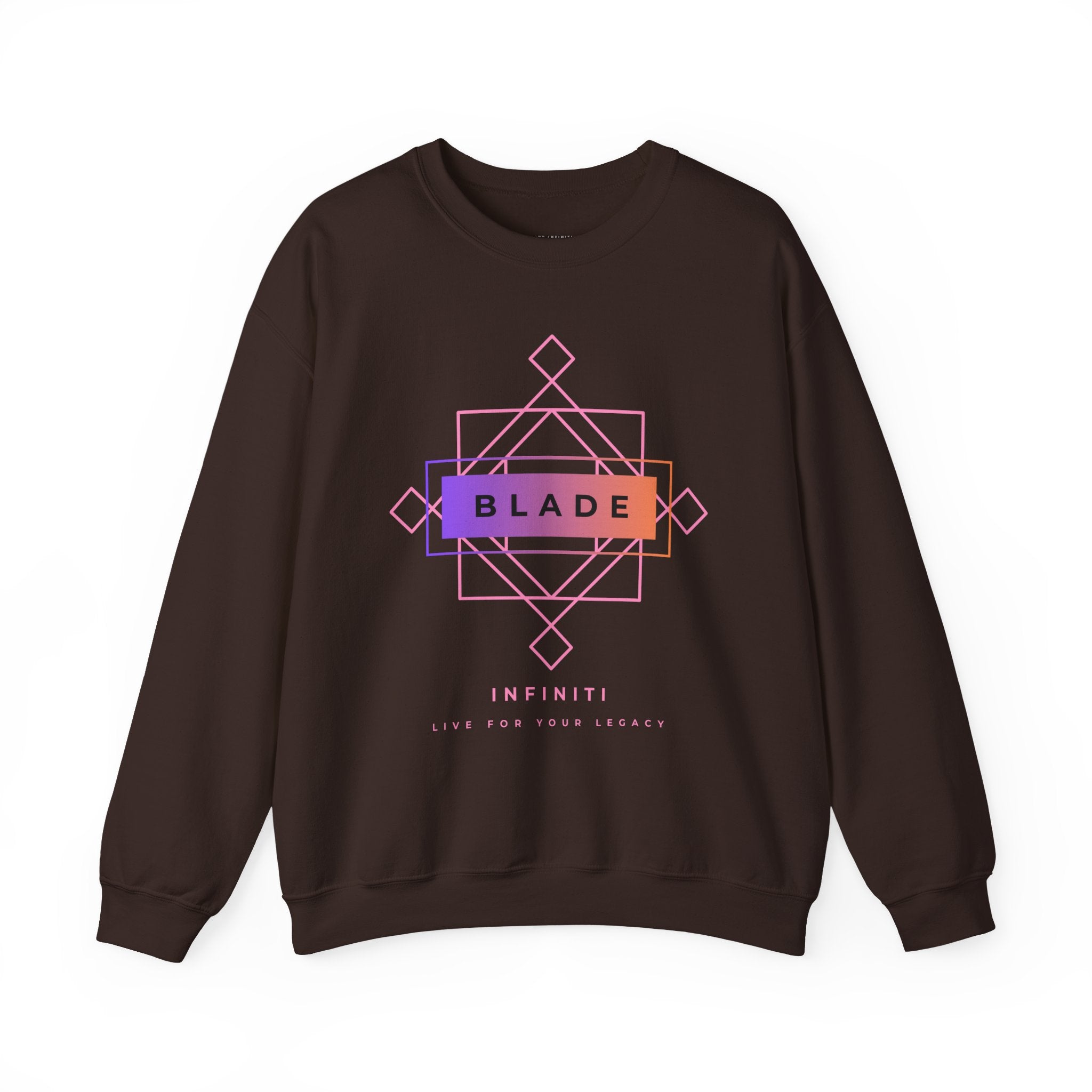 Geometric Infiniti Pink/Purple Ombre Unisex Crewneck Sweater