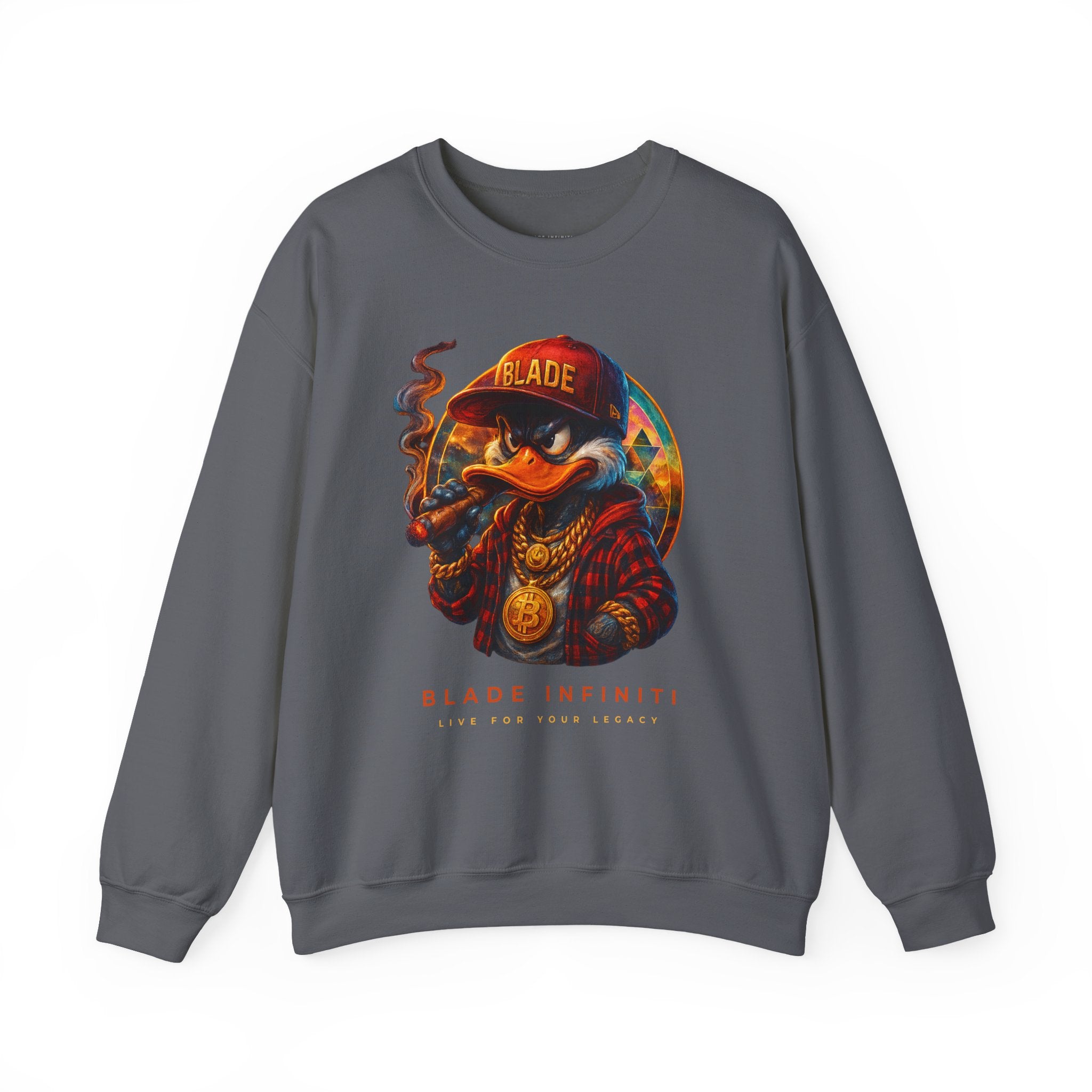 Galactic Weed/Pot Duck Unisex Crewneck Sweater