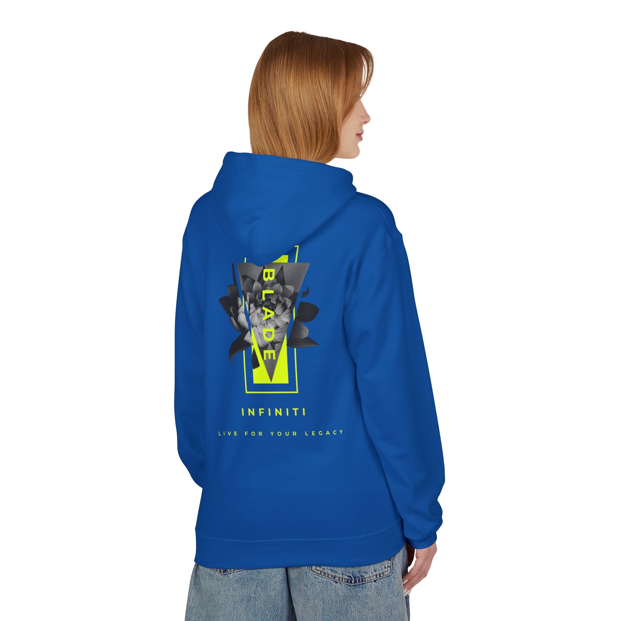 Flora Essence Neon Green Version 2 TX Floral Hoodie
