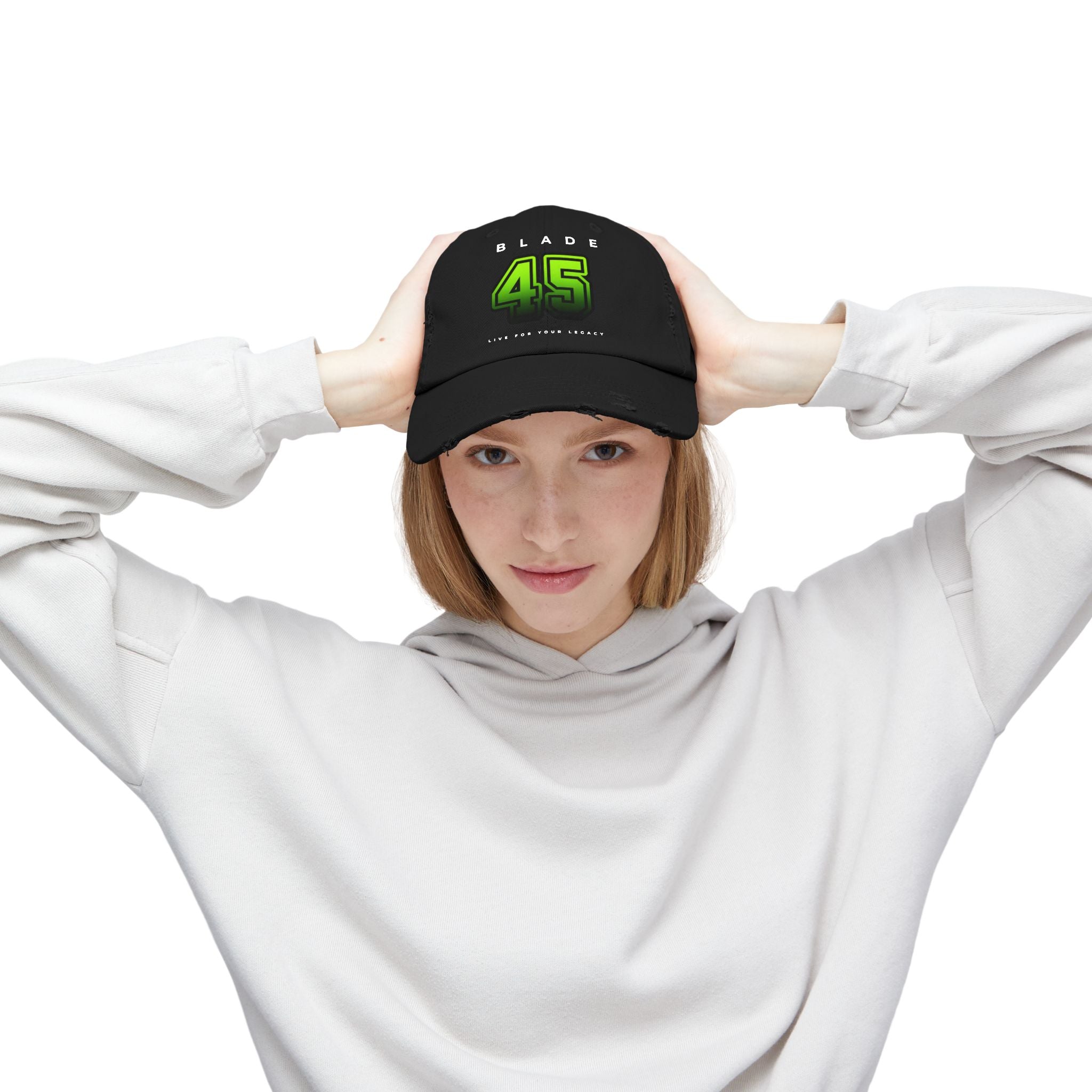 Blade 45 Neon Green/Black Ombre Hat/Cap