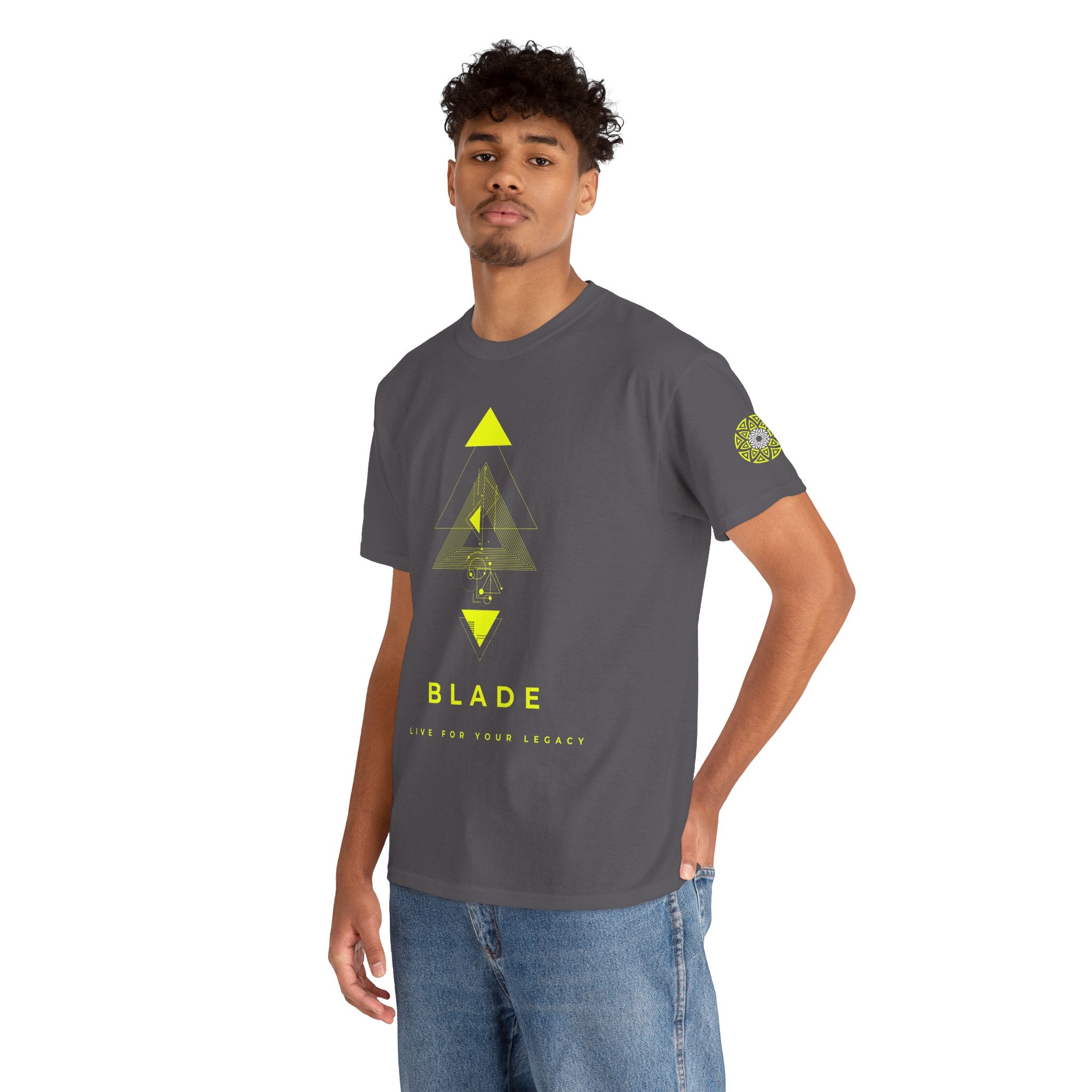 Geometric Odyssey Neon Green TX T-Shirt