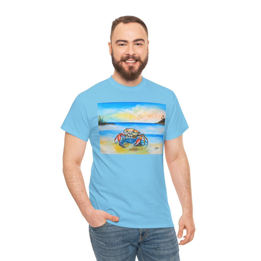 Coastal Crab Beach Sunset T-Shirt