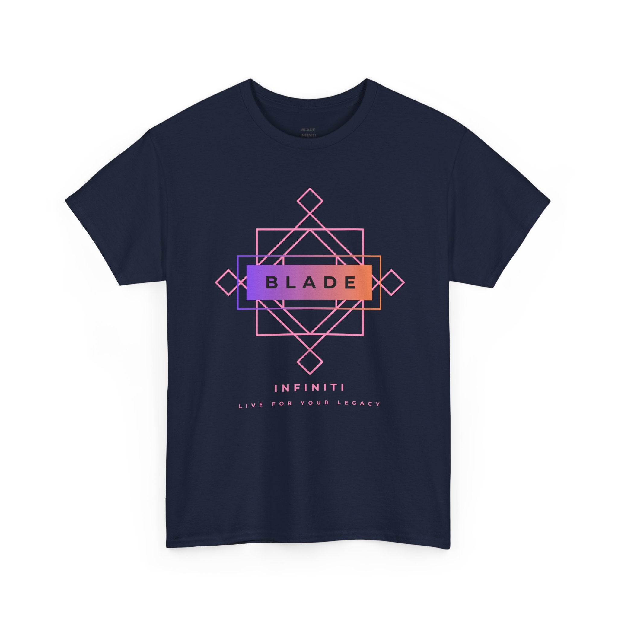 Geometric Infiniti Pink/Purple/Orange Ombre T-Shirt