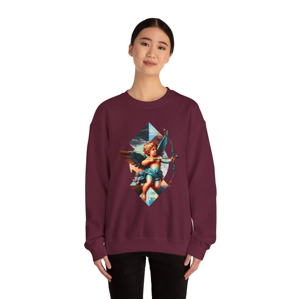 Cupid's Bow Blue + Arrow - Love, Infiniti Unisex Crewneck Sweater