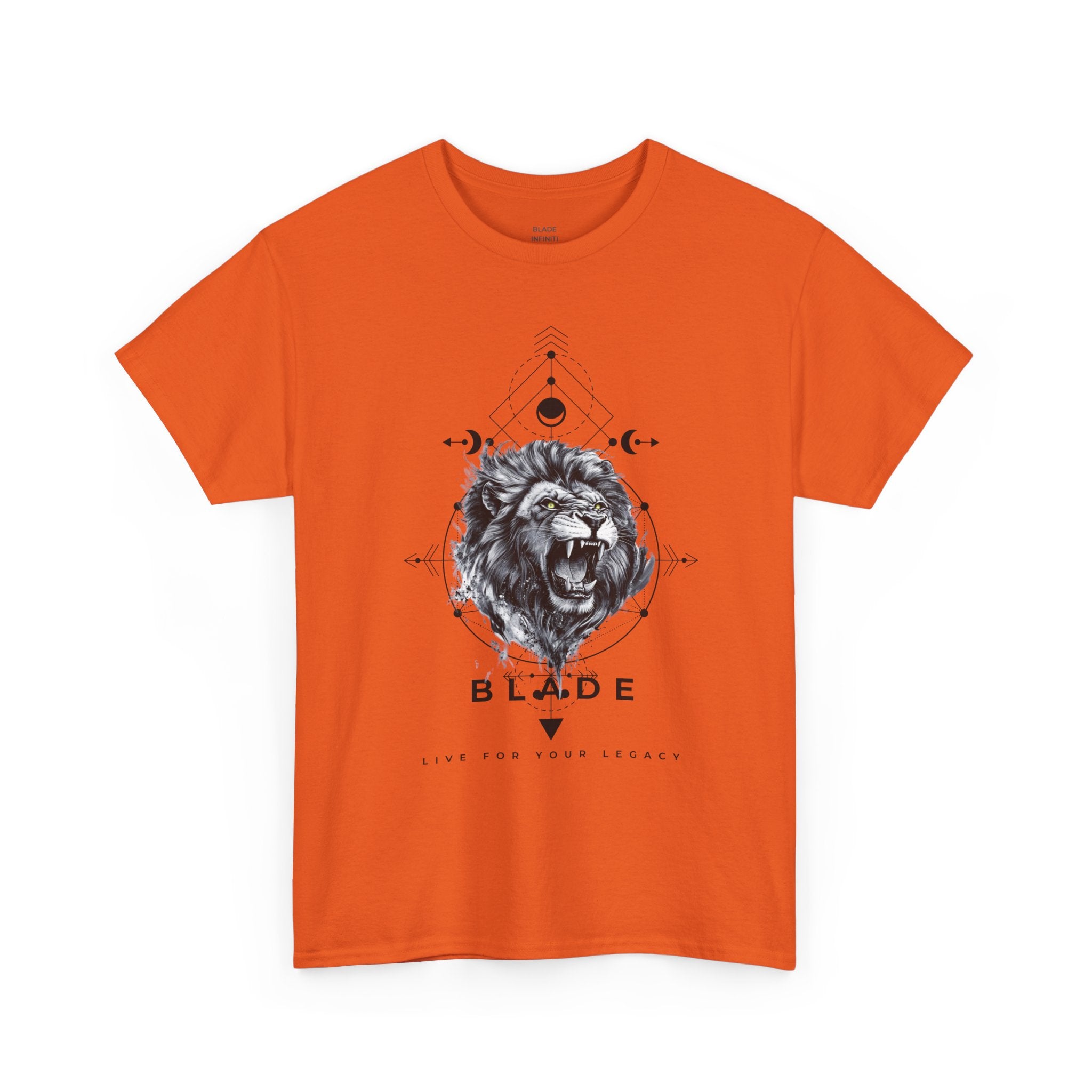 Geometric King Black TX Lion T-Shirt