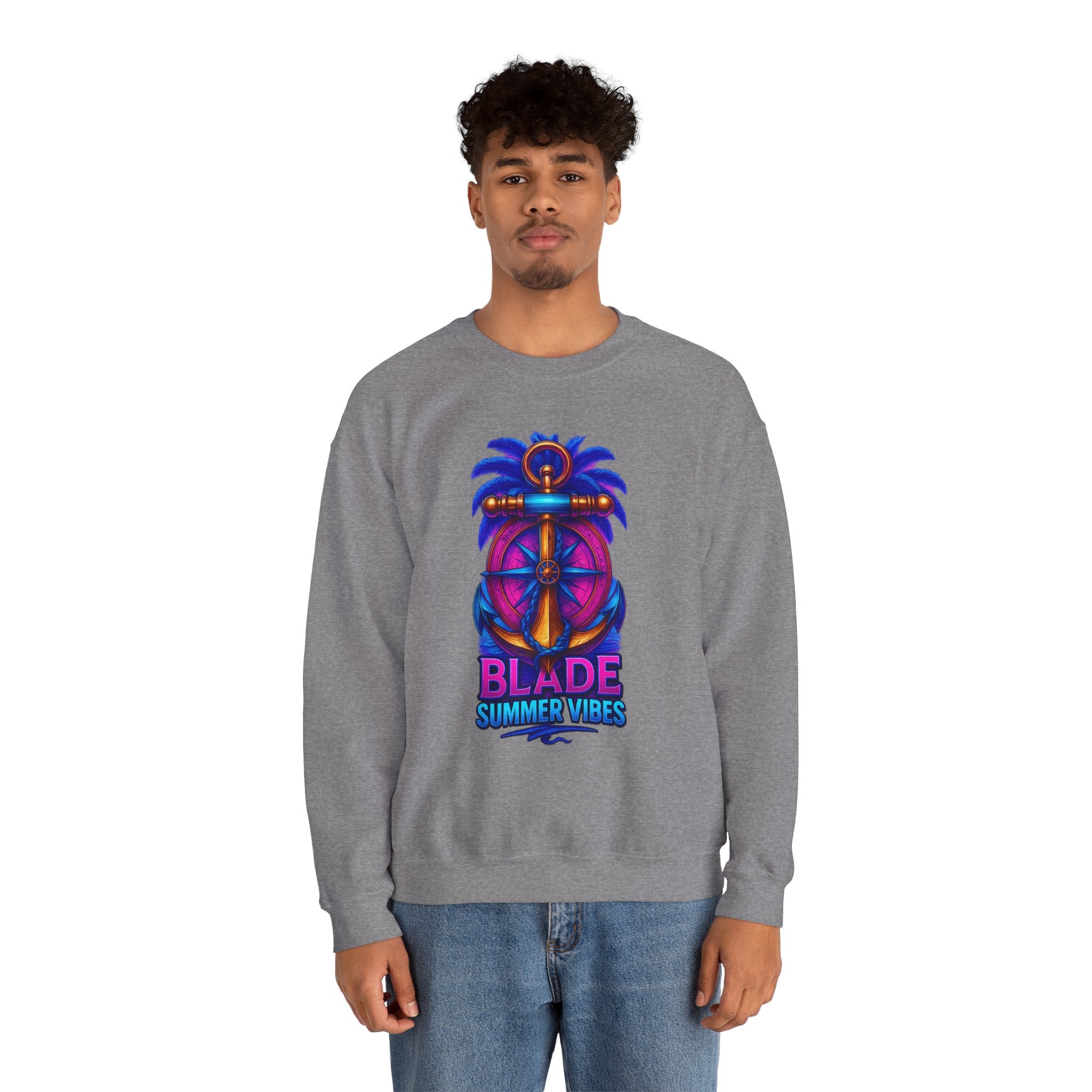 Anchor Compass Unisex Crewneck Sweater