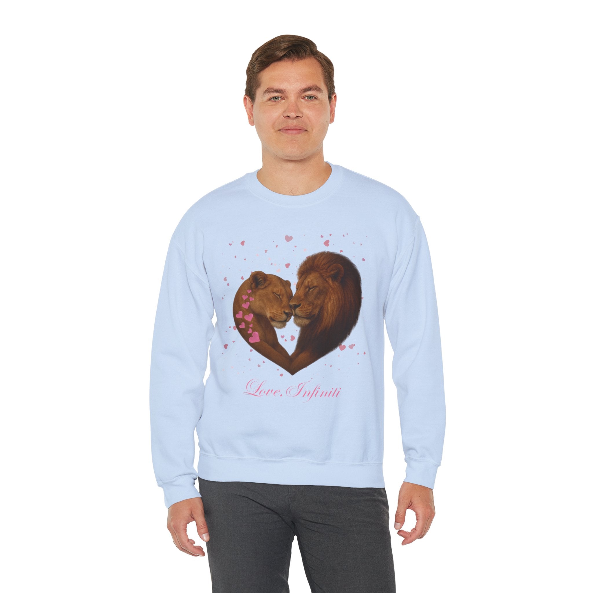 Lion Hearts - Love, Infiniti Unisex Crewneck Sweater
