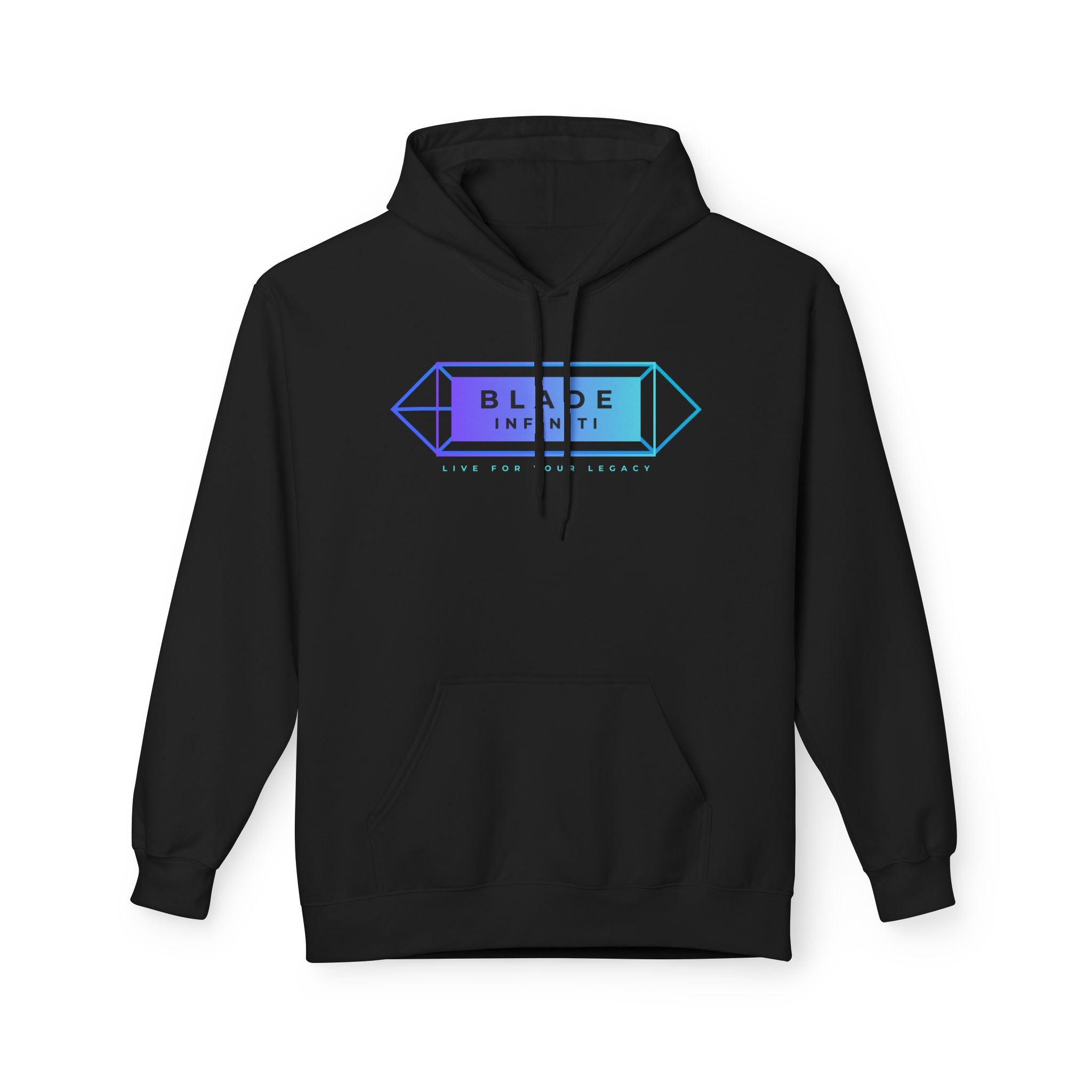 Geometric Infiniti Aqua/Purple Hoodie