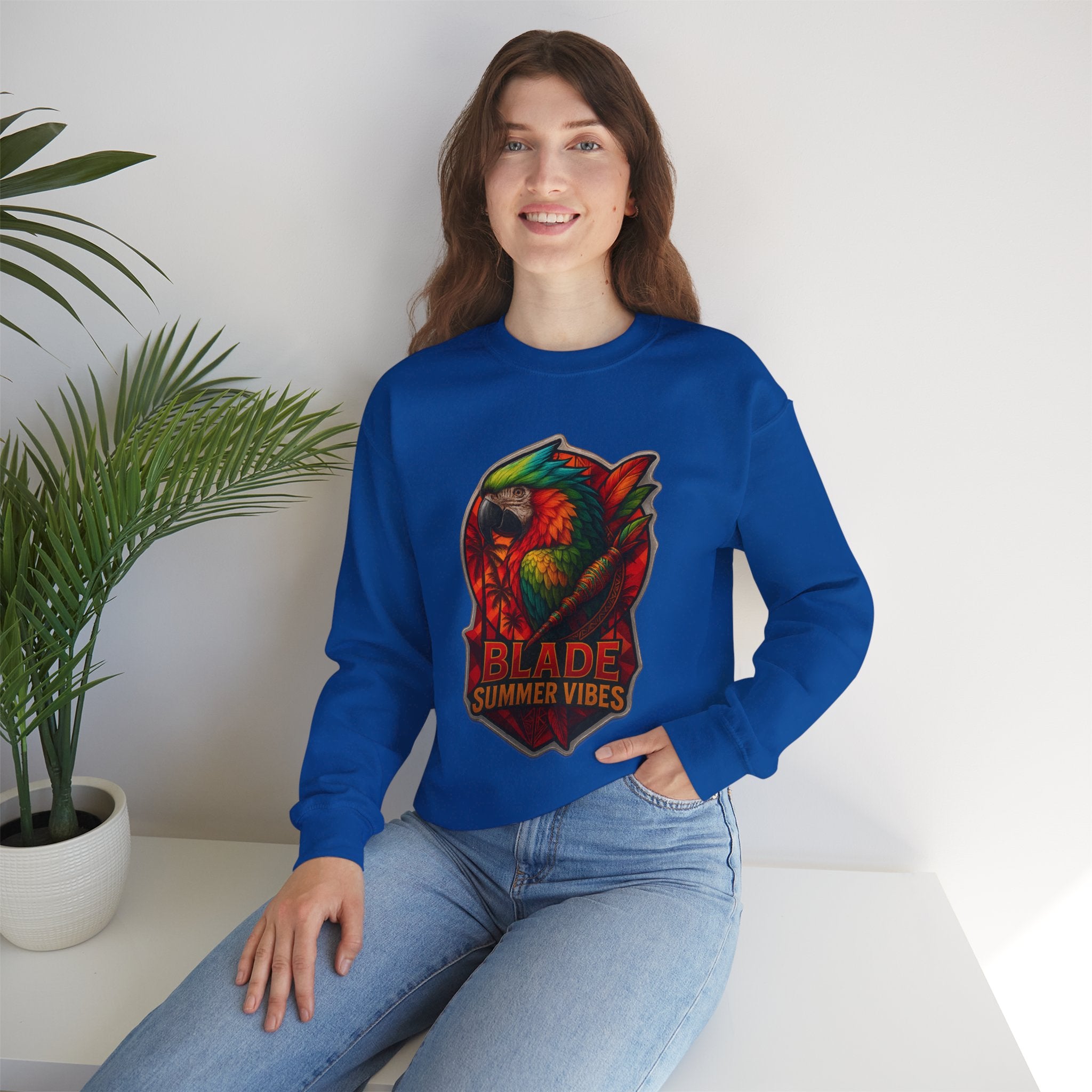 Aztec Parrot Unisex Crewneck Sweater