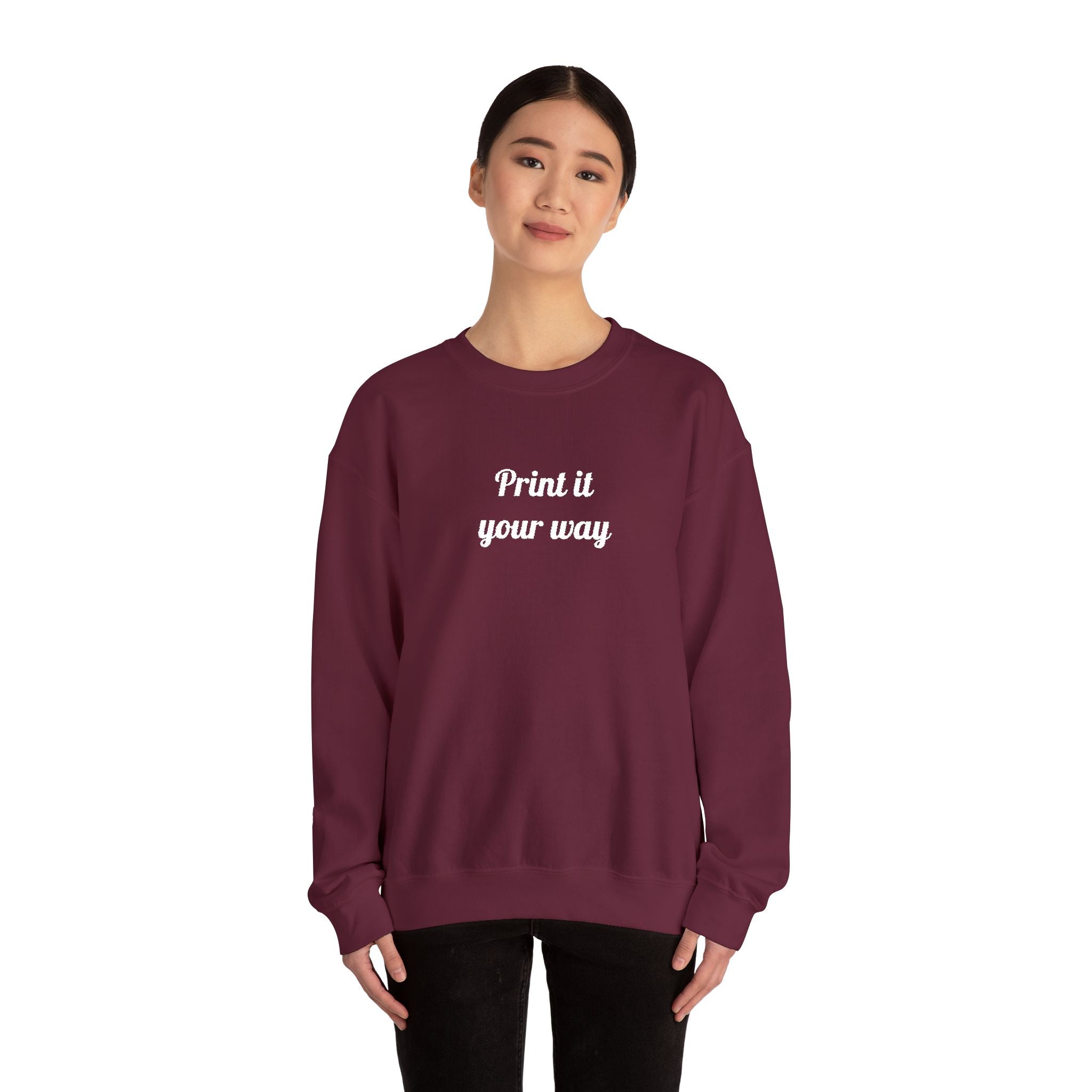 Embroidery Personalization - Unisex Crewneck Sweater (Make It Yours)