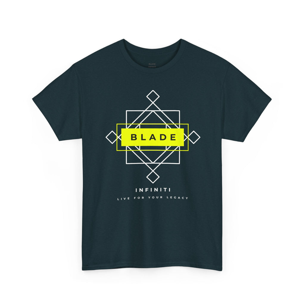 Geometric Infiniti Neon Green/White T-Shirt