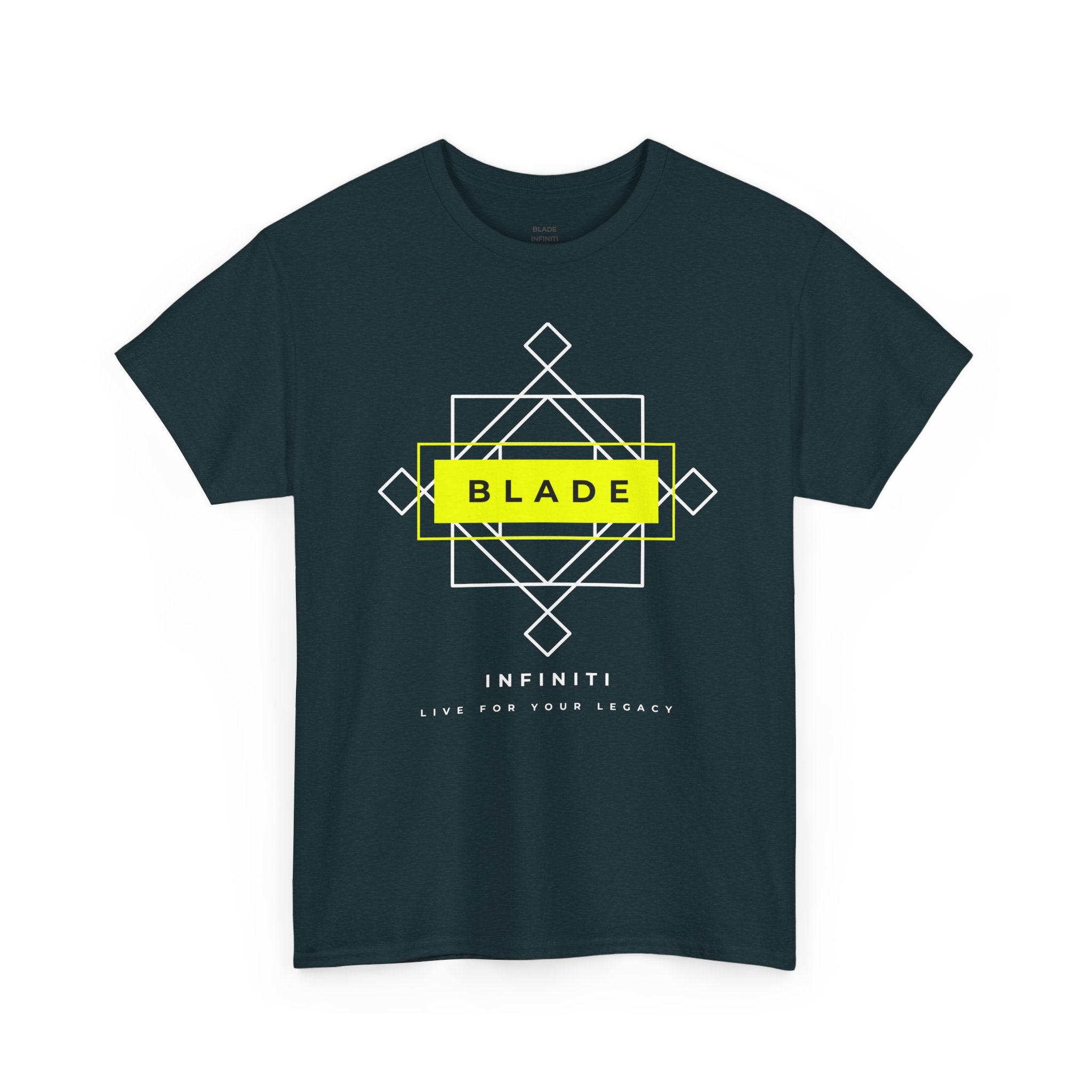 Geometric Infiniti Neon Green/White T-Shirt