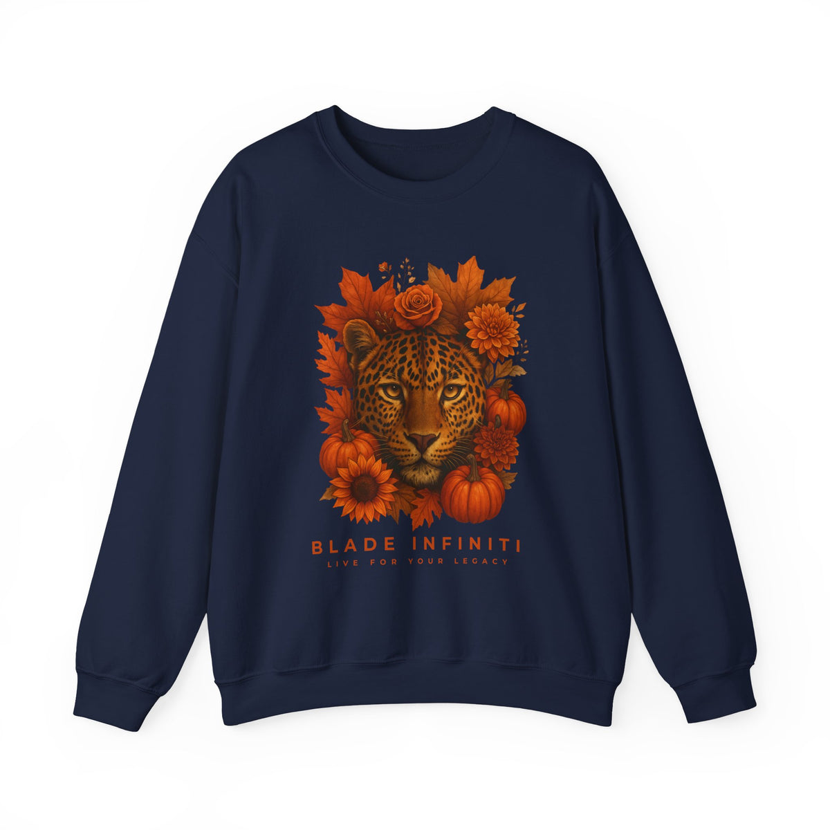 Fall Leopard Jungle Unisex Crewneck Sweater