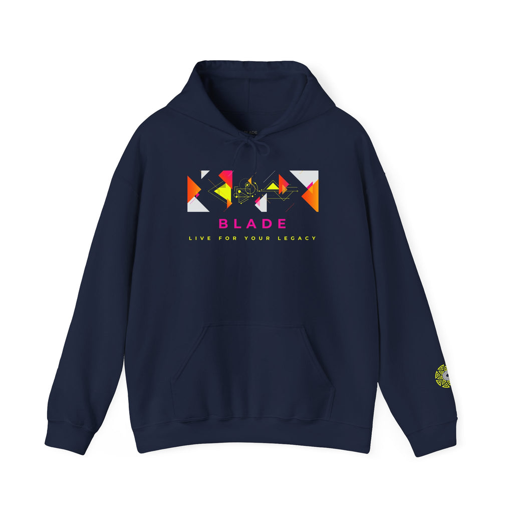Geometric Odyssey Pink/Green Hoodie