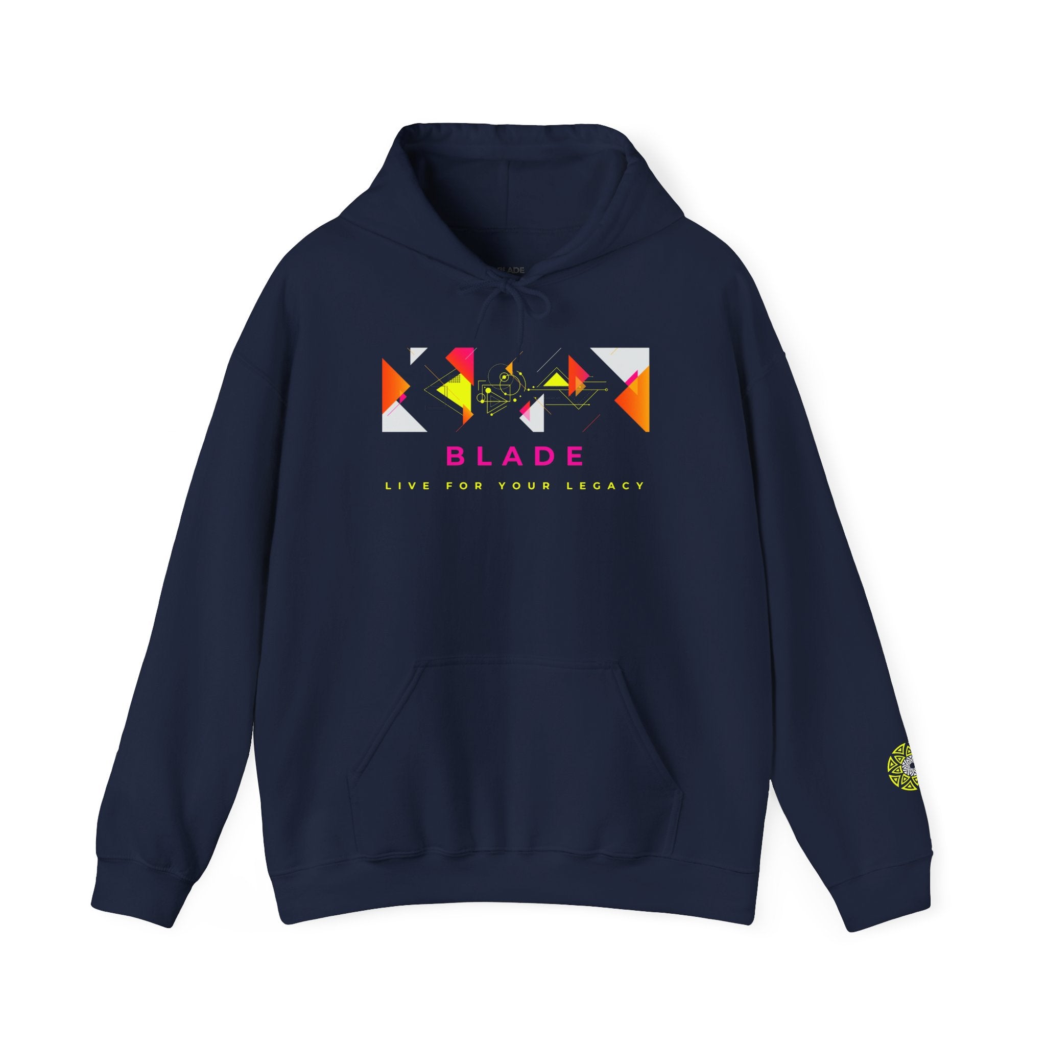 Geometric Odyssey Pink/Green Hoodie