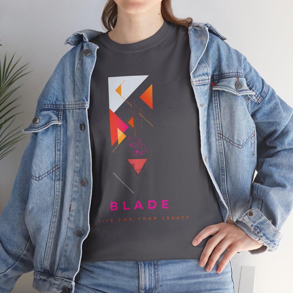 Geometric Odyssey  Pink/Orange T-Shirt