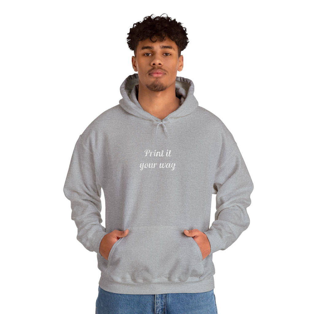 Custom Embroidered Unisex Hoodie – Ethically Sourced Cotton Blend
